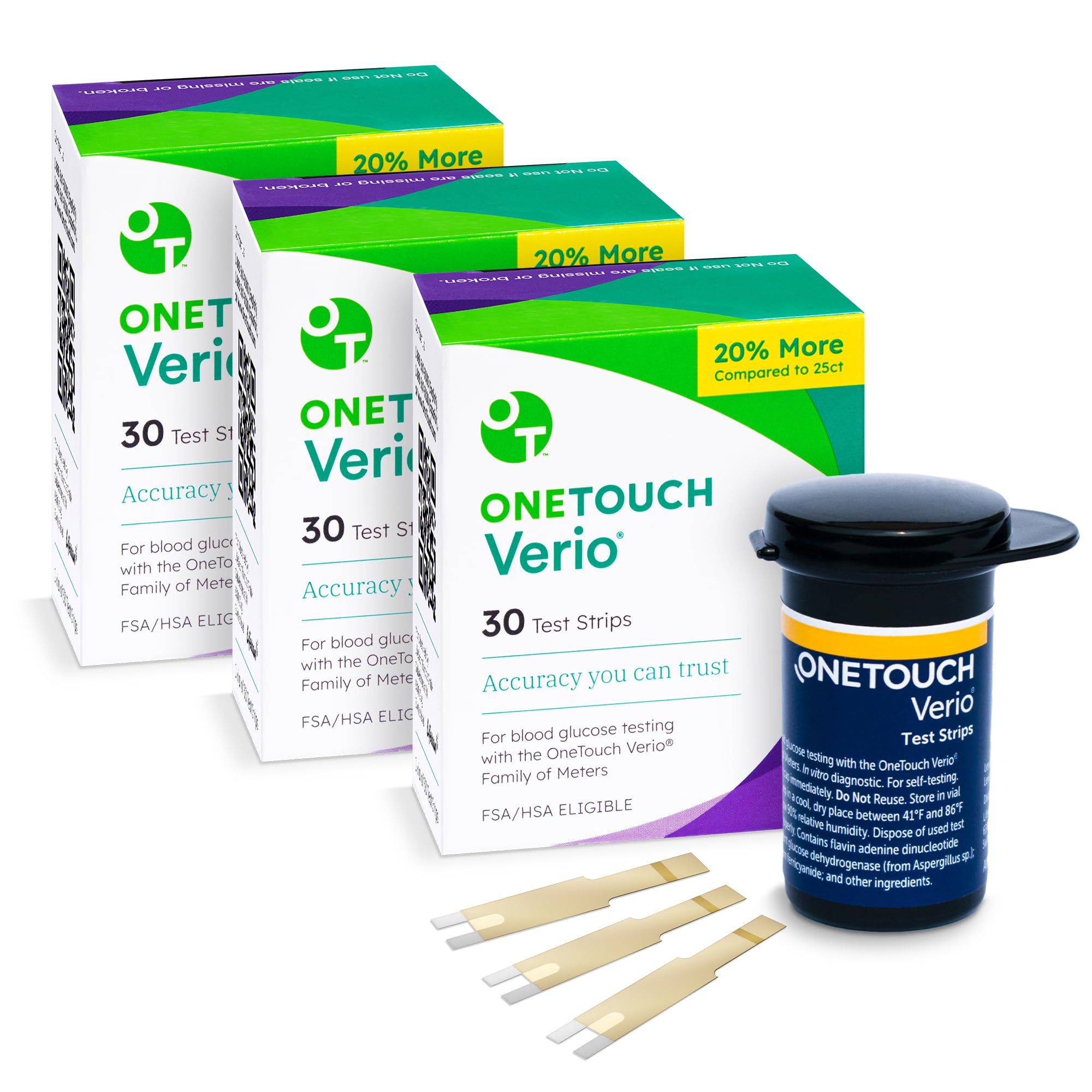 OneTouch Verio Test Strips for Diabetes Value Pack - 90 Count | Diabetic OneTouch buy supplements canada