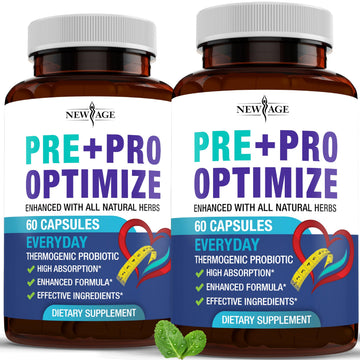 Pro Optimize Probiotics for Women, Menopause, 70 Billion CFU, Digestive Health - Relief for Bloating, Hot Flashes, Joint Support, Night Sweats - Gut Health & Metabolism - Dong Quai (120 (Pack of 2)) NEW AGE buy supplements canada