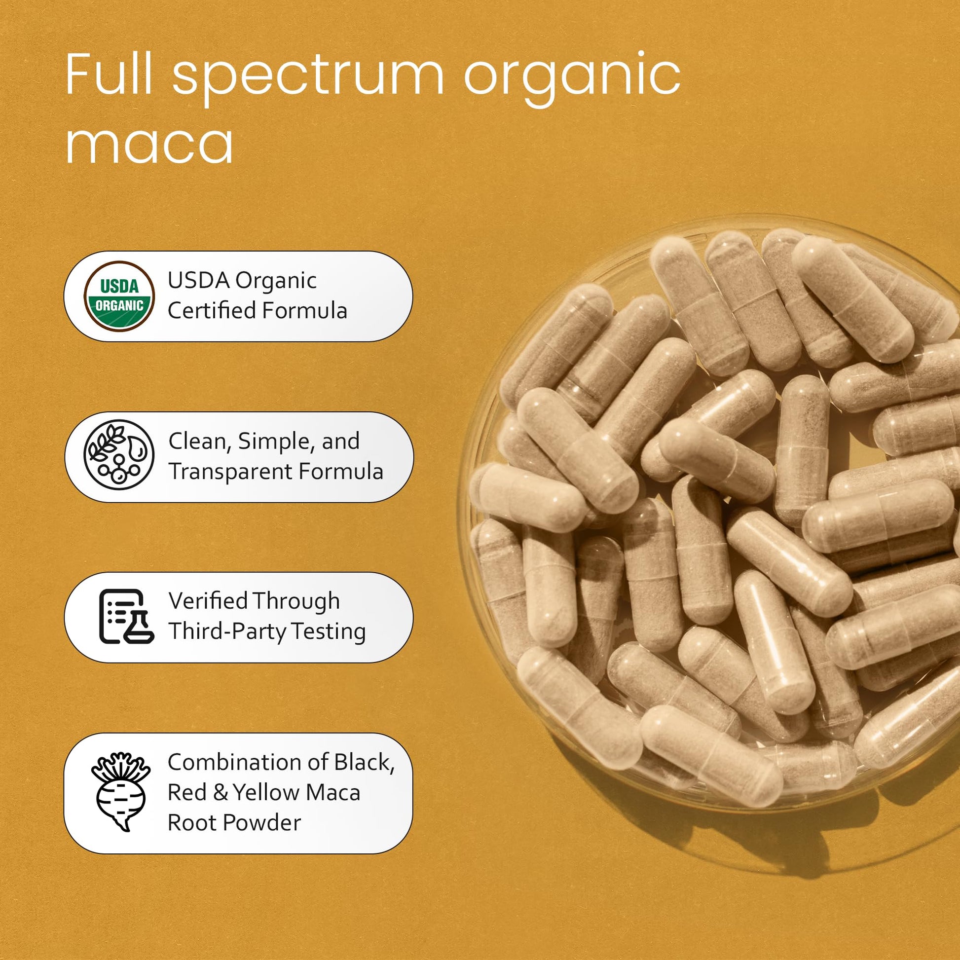NaturaLife Labs Organic Maca Root – Black, Red & Yellow – 1900 mg per Serving – 150 Capsules – Gelatinized Peruvian Maca NaturaLife Labs buy supplements canada