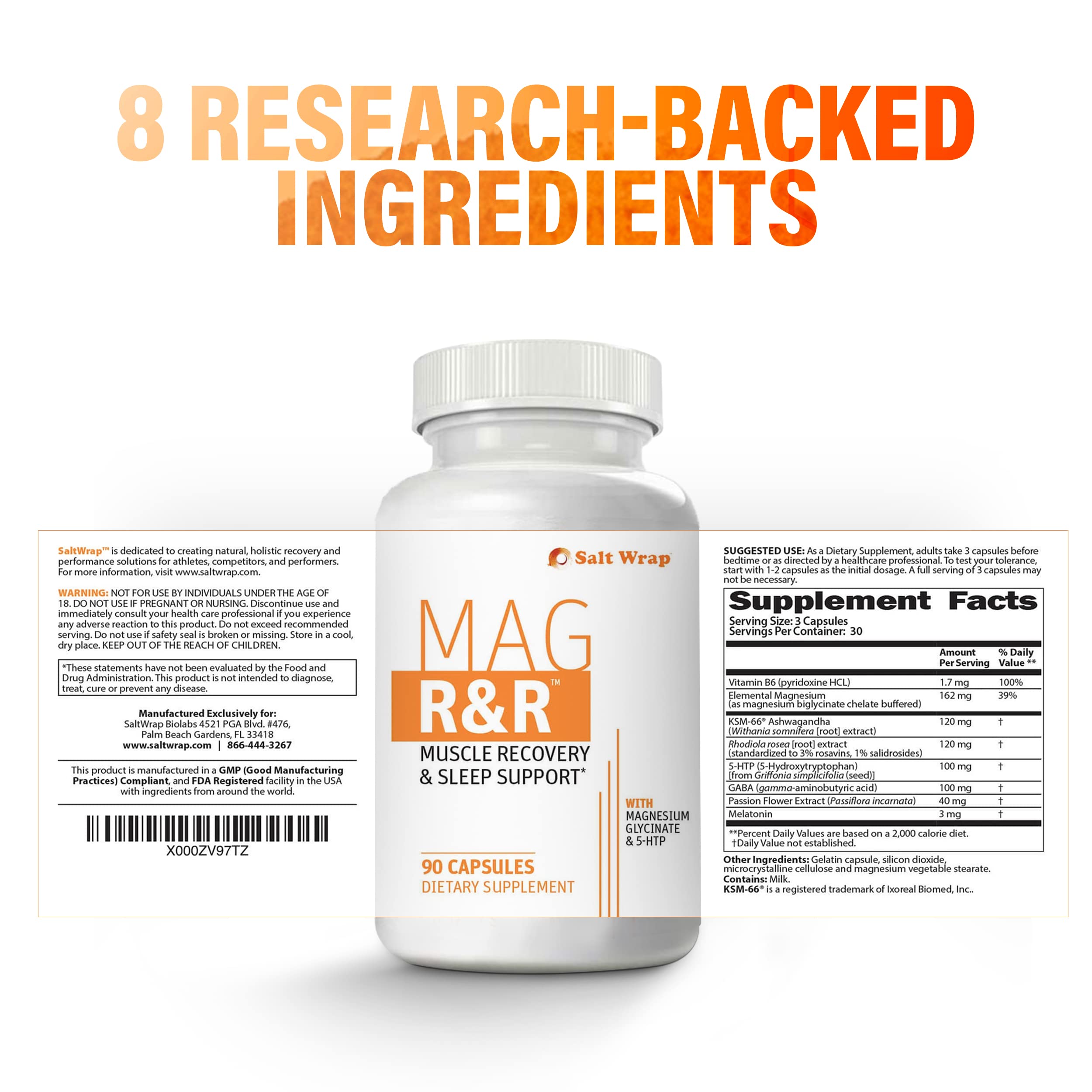 SaltWrap Mag R&R - Nighttime Muscle Cramps Support, Natural Sleep Support for Adults SaltWrap buy supplements canada