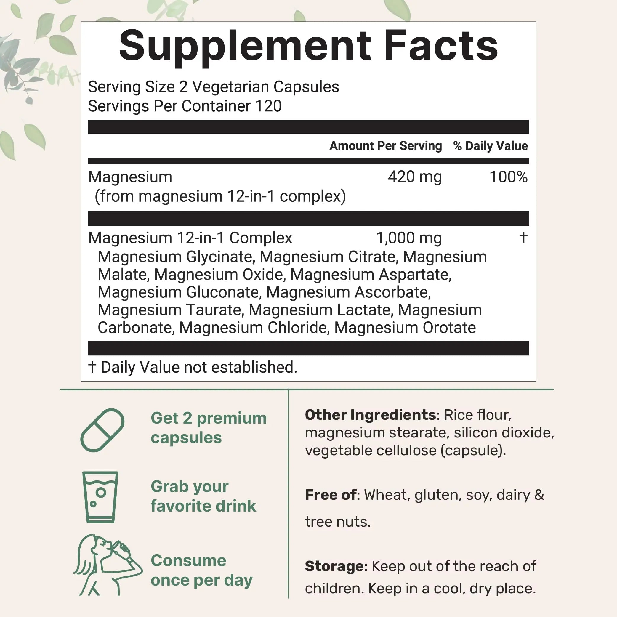 Micro Ingredients 12‑in‑1 Magnesium Complex 1000 mg, 240 Capsules – Magnesium Glycinate, Citrate, Taurate, Malate & More – High Absorption Formula for Men & Women – Chelated & Purified Micro Ingredients buy supplements canada