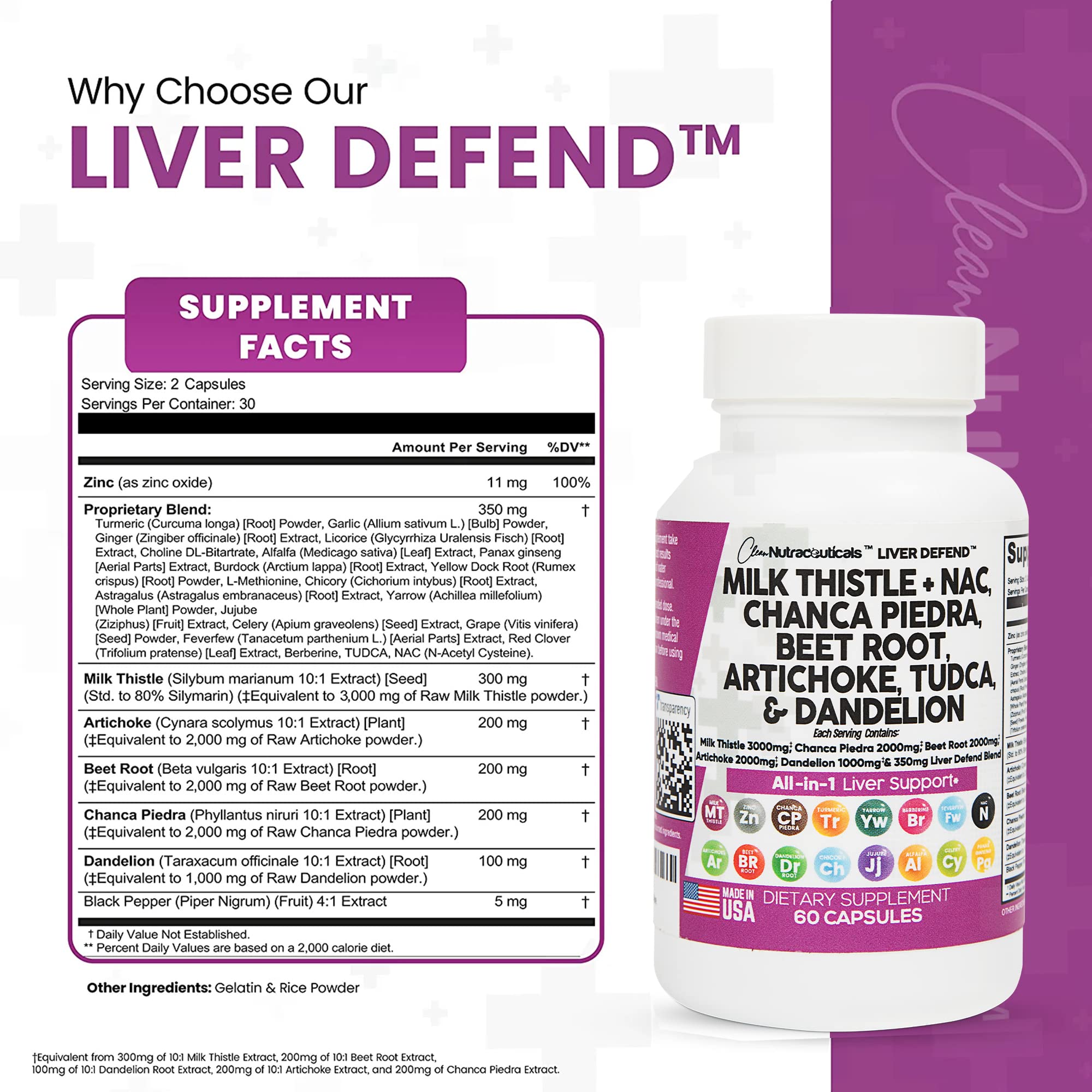 Milk Thistle 3000mg NAC Chanca Piedra 2000mg Beet Root 2000mg Clean Nutraceuticals buy supplements canada