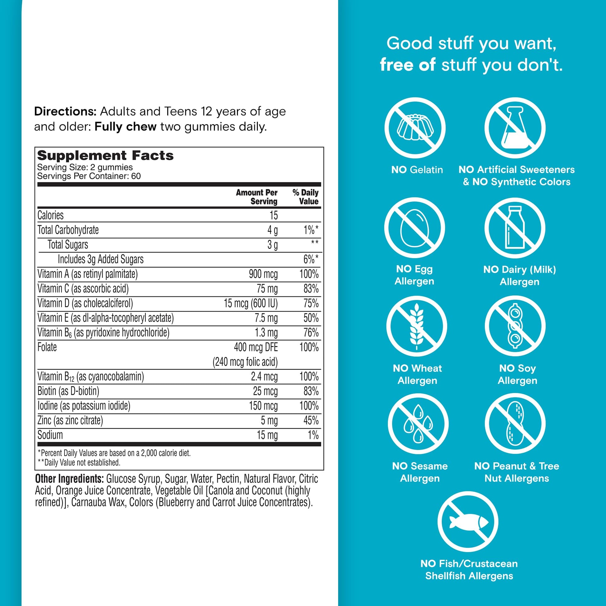 One A Day Teen Boy’s Daily Essentials Multivitamin Gummies, Teen Boy Vitamins with Vitamin C, Vitamin D, Bone Health, Immune Health ONE A DAY buy supplements canada