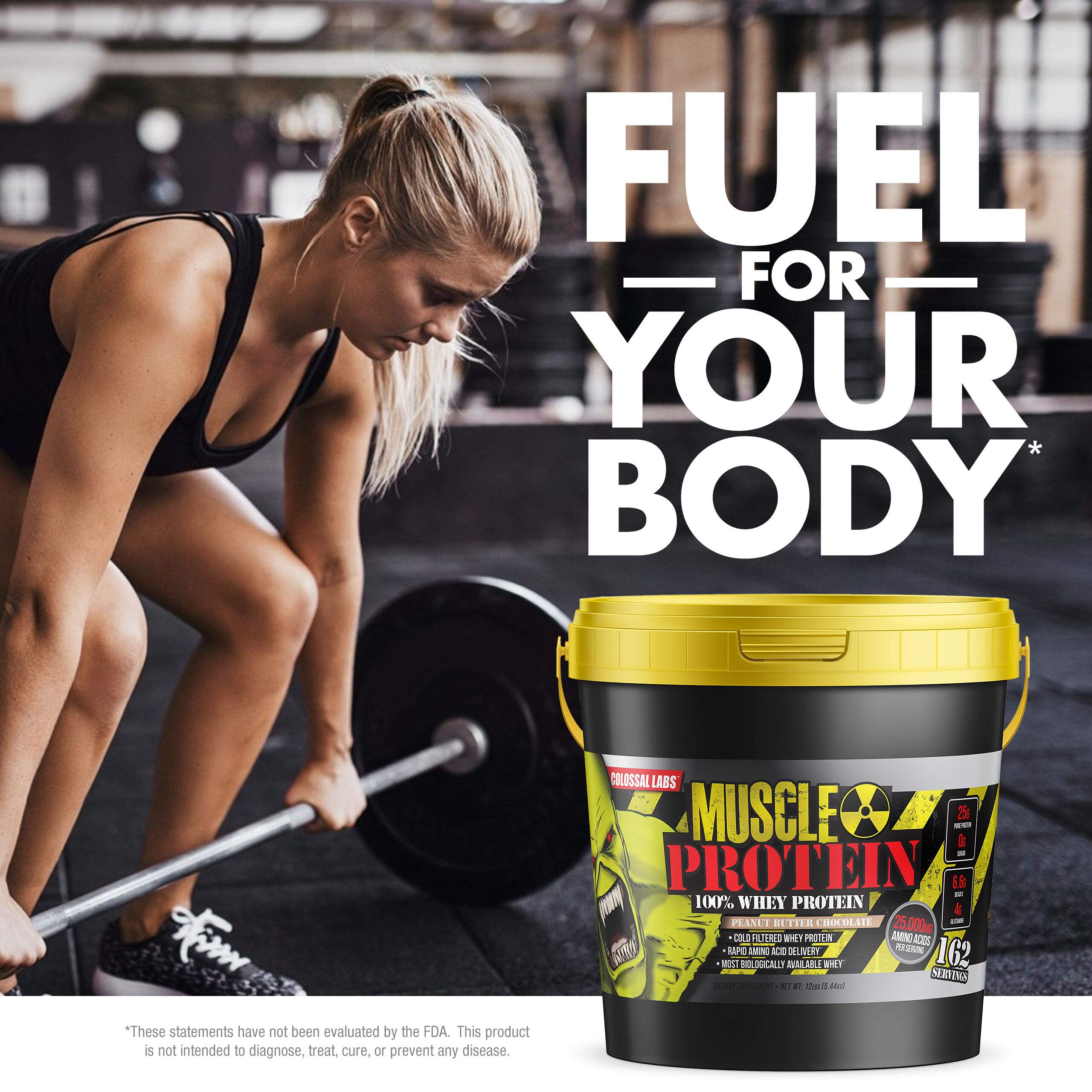 COLOSSAL LABS Muscle Growth Whey Protein [12 lbs/Pack of 1]–Peanut Butter Chocolate COLOSSAL LABS buy supplements canada
