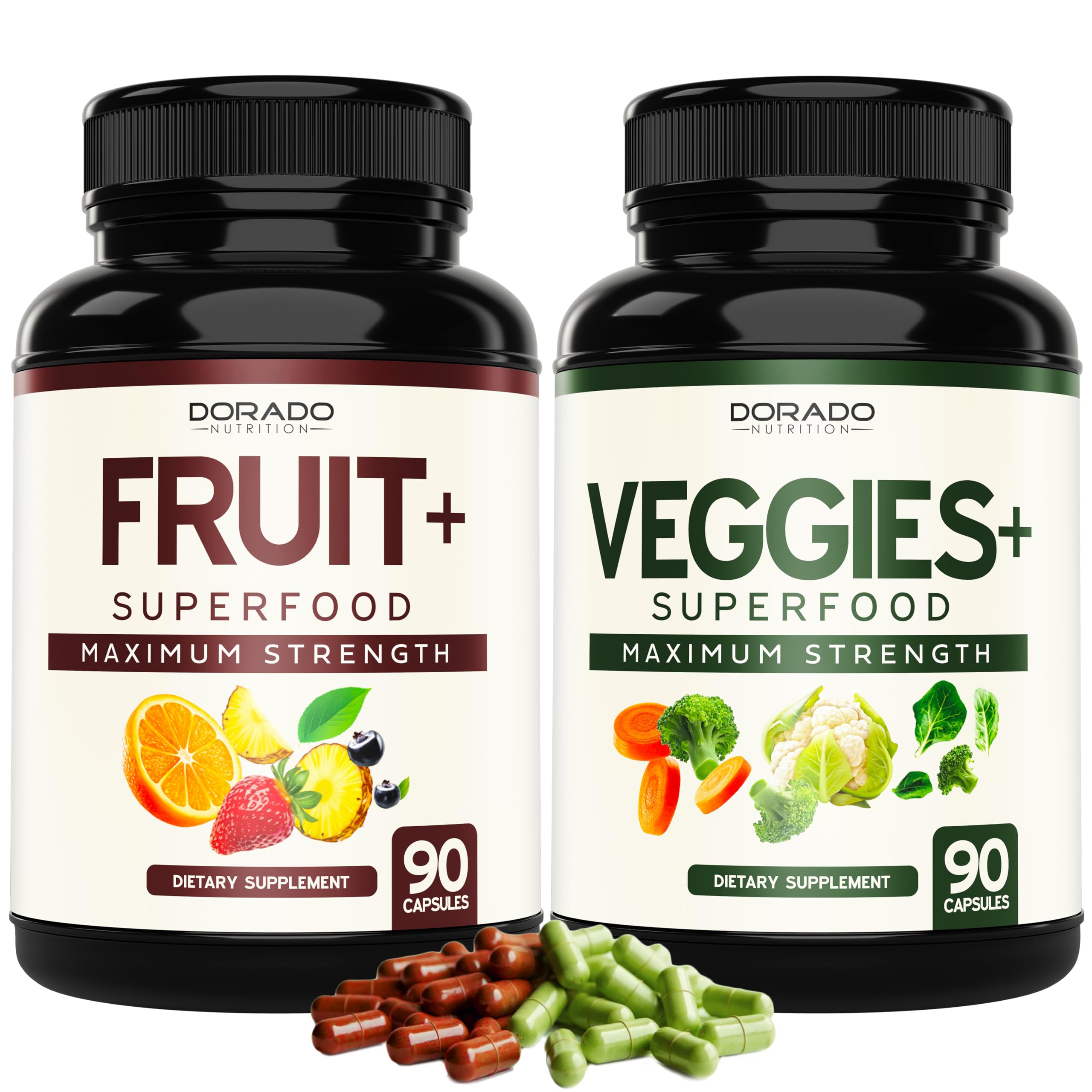 Fruit and Veggies Supplement (180 Capsules) Superfood Fruits and Vegetables Supplements for Adults - Premium Super Food for Energy and Immune Support - Veggies Capsules - Non-GMO & Vegan - USA Made DORADO NUTRITION buy supplements canada
