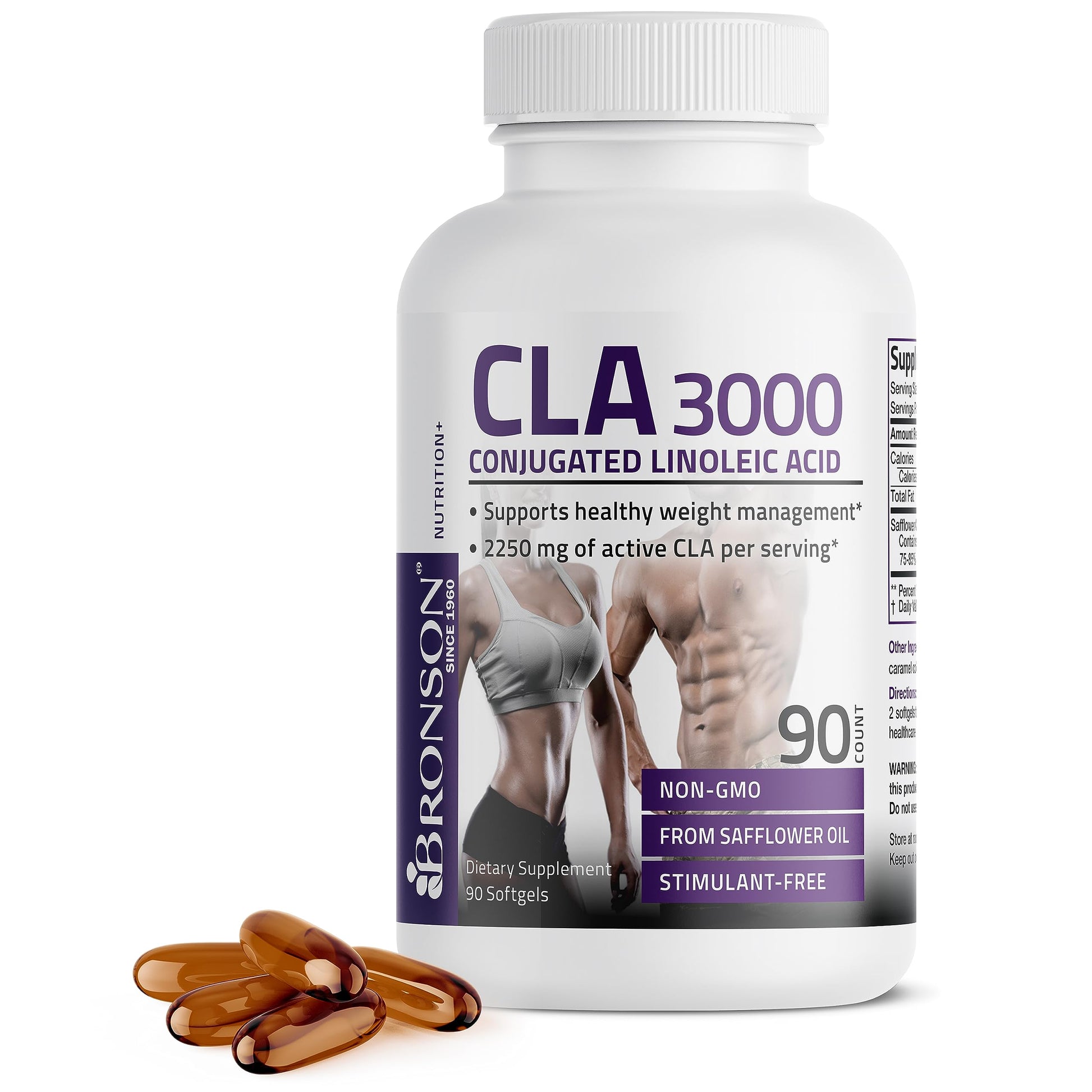Bronson CLA 3000 Extra High Potency Supports Healthy Weight Managem Bronson buy supplements canada