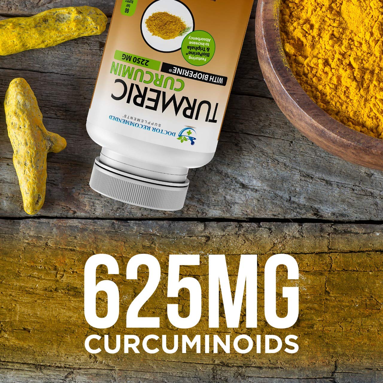 Turmeric Curcumin - 2250mg/d - Veggie Caps - 95% Curcuminoids with Black Pepper DOCTOR RECOMMENDED SUPPLEMENTS buy supplements canada