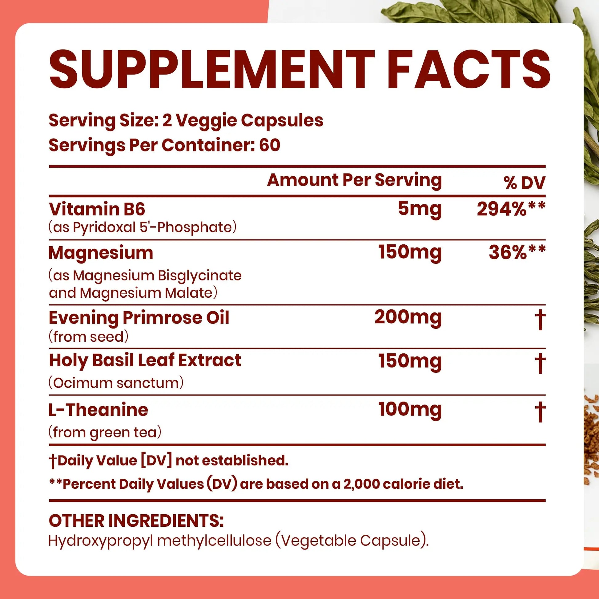 VEV Deep Calm Magnesium Complex for Women – Glycinate, Malate, B6, L-Theanine & Holy Basil – Support for Daily Magnesium & Stress Relief – 120 Vegan Capsules VEV buy supplements canada