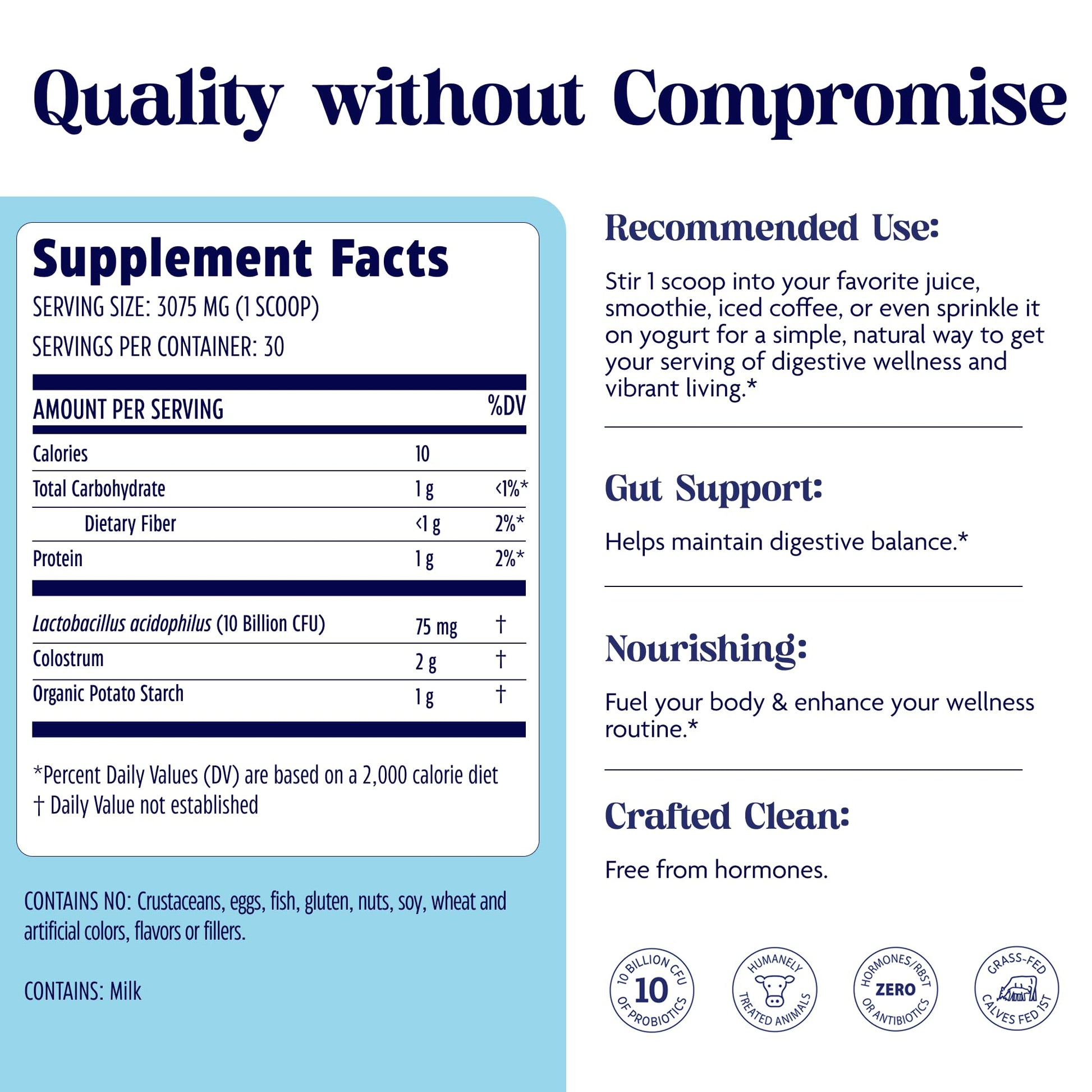 Enzymedica Colostrum + Probiotics Powder Supplement - Grass Fed Bovine Colostrum for Women & Men, Peptide & Lactoferrin Support, Promotes Hair, Skin, Nails, Immune & Gut Health, Gluten Free - 3.25 oz Enzymedica buy supplements canada