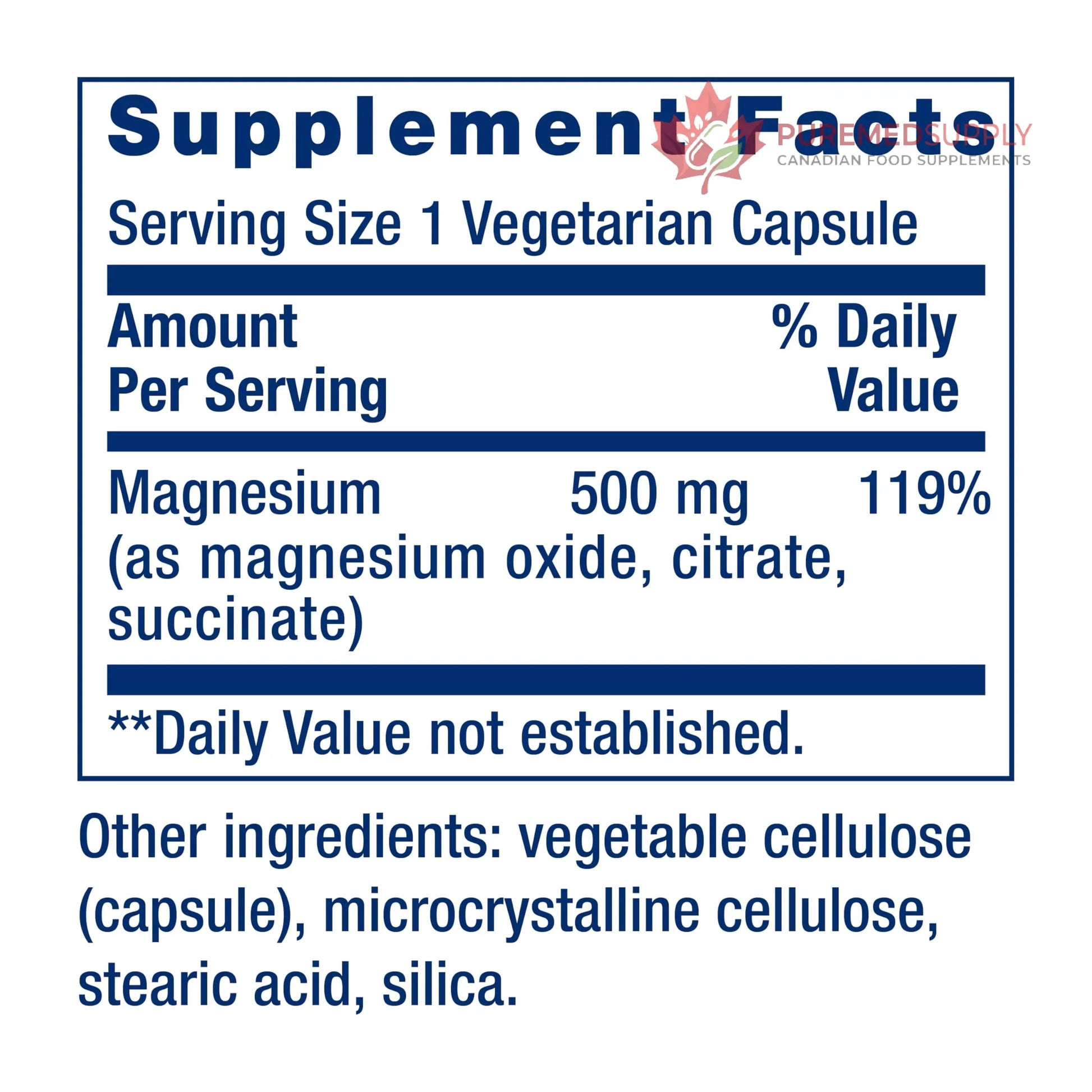 Life Extension Magnesium Caps, 500 mg, Magnesium Oxide, Citrate, and Succinate, Heart Health, Healthy Bones, Metabolism Support, 100 Vegetarian Capsules Life Extension buy supplements canada