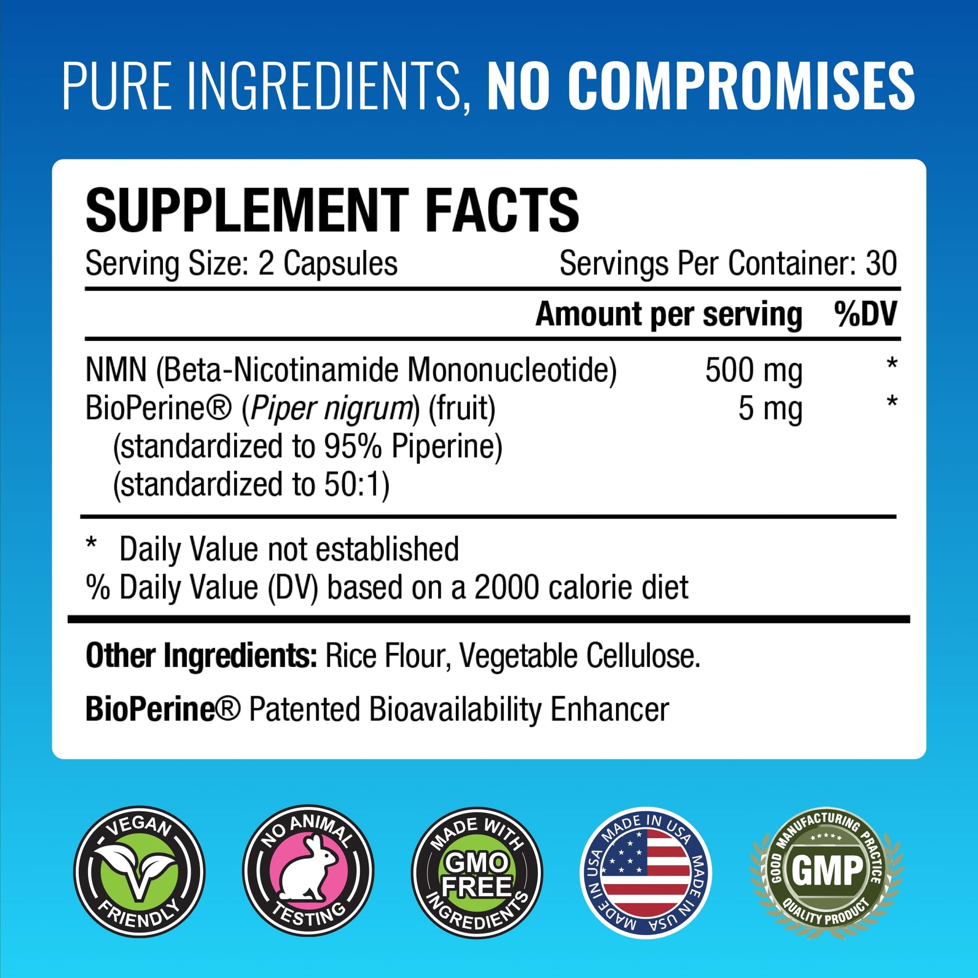 Approved Science NMN - 500mg Stable NMN - Cellular Energy, Healthy Aging - Pack of 1 - Made in USA - Vegan Approved Science buy supplements canada