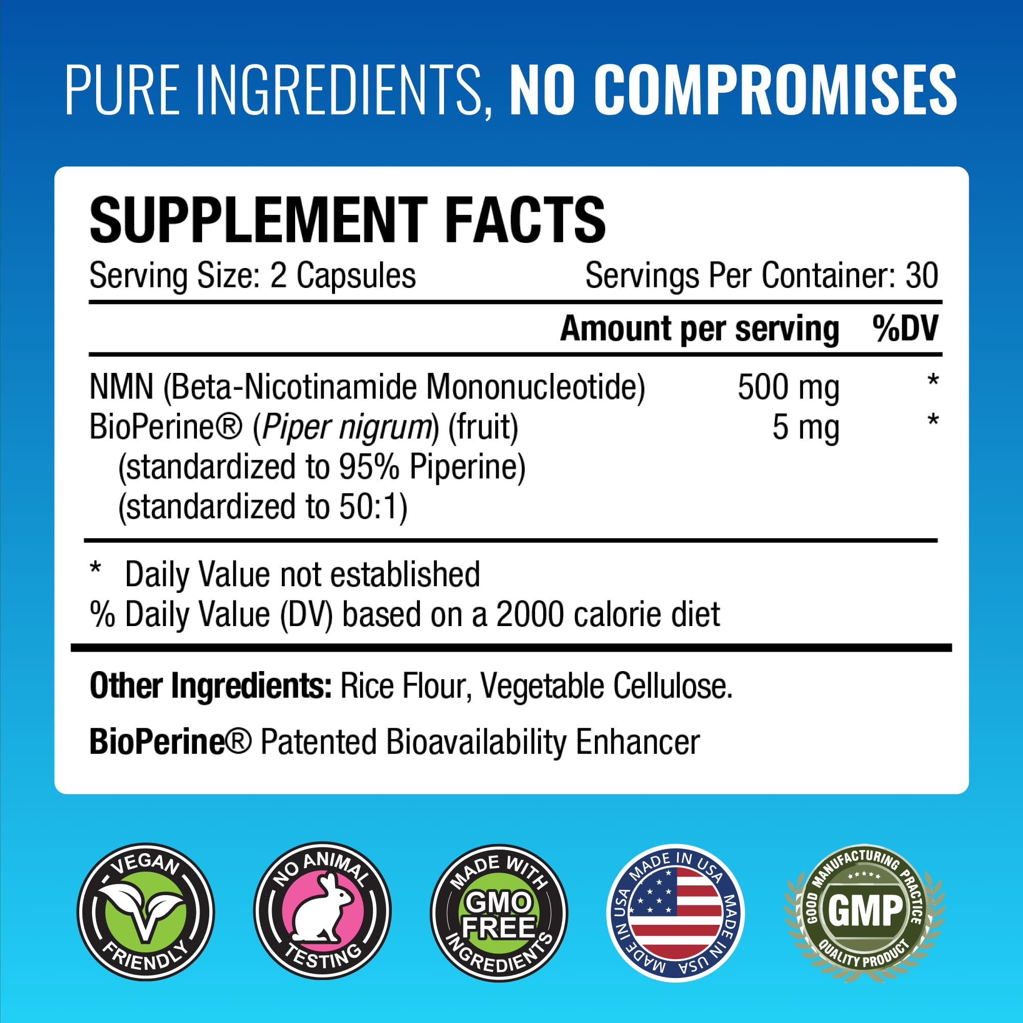 Approved Science NMN - 500mg Stable NMN - Cellular Energy, Healthy Aging - Pack of 1 - Made in USA - Vegan Approved Science buy supplements canada