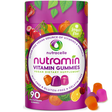 NUTRAMIN Daily Vegan Keto Multivitamin Gummies Vitamin C, D2, and Zinc for Immunity Nutracelle buy supplements canada