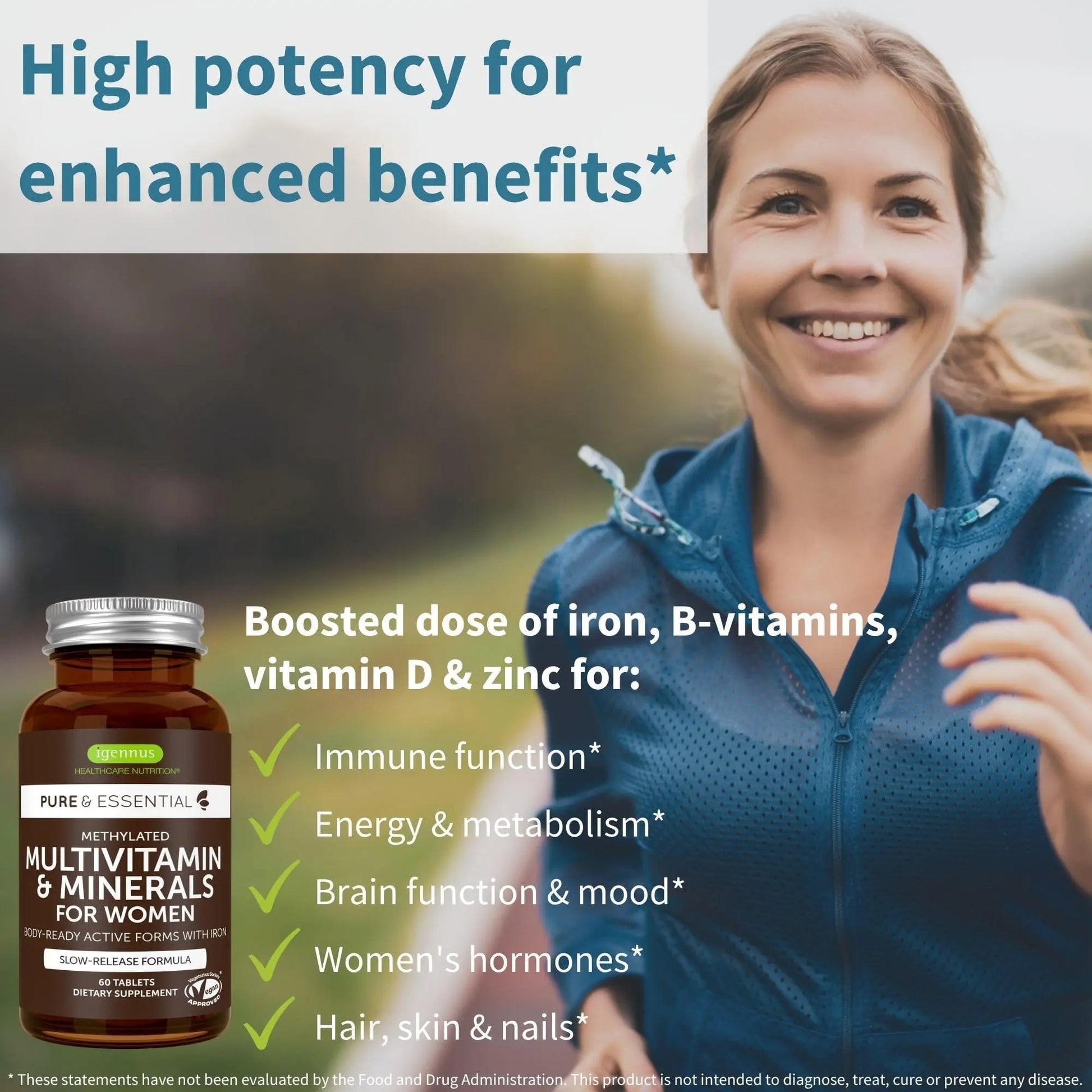 Multivitamin & Minerals for Women + Advanced Kids Multivitamin Gummy Vegan Bundle, with Methylated B-Vitamins, Vitamin A, C, D3 & E Igennus Healthcare Nutrition buy supplements canada