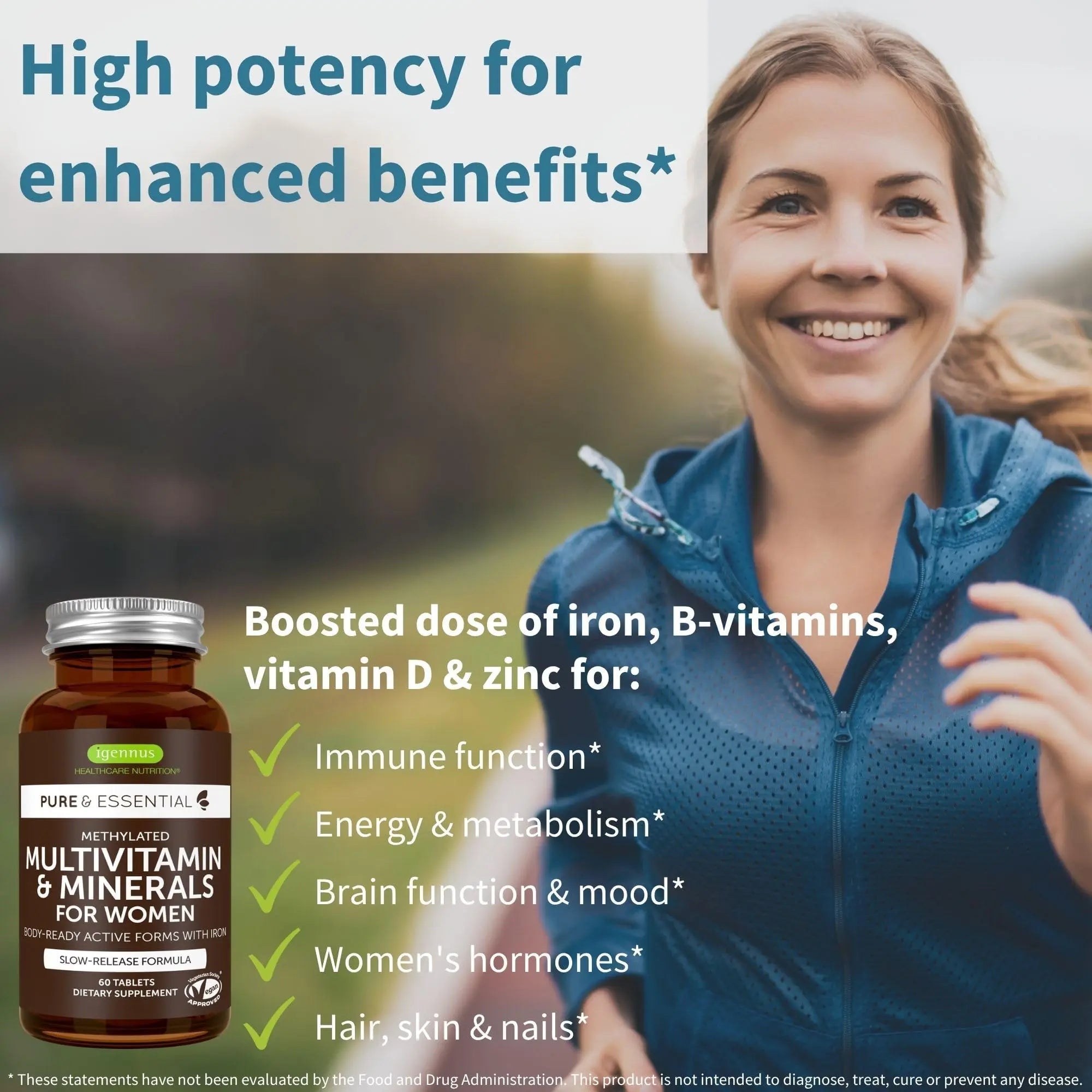 Multivitamin & Minerals for Women + Advanced Kids Multivitamin Gummy Vegan Bundle, with Methylated B-Vitamins, Vitamin A, C, D3 & E Igennus Healthcare Nutrition buy supplements canada