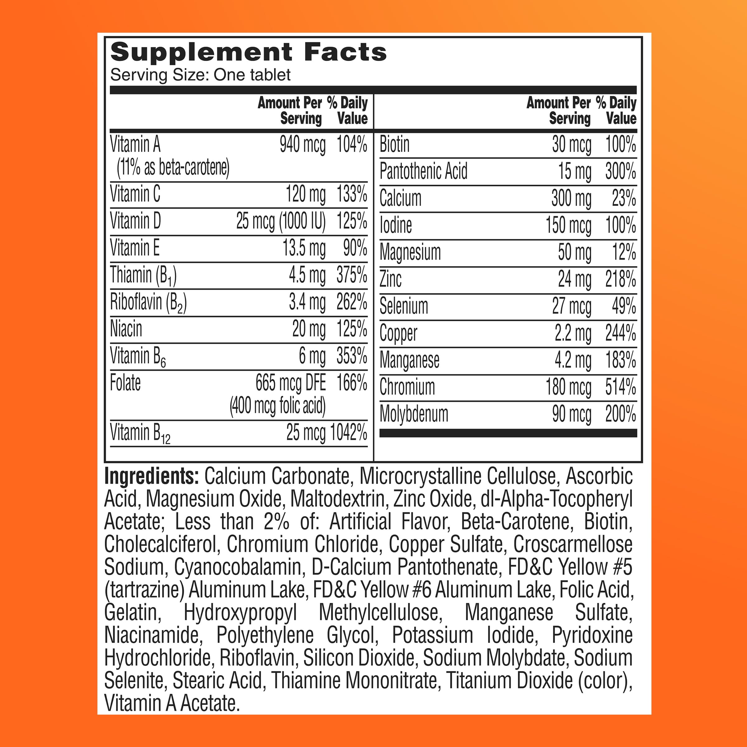 One A Day Multivitamin for Women 50 and Over Tablets, Womens Multivitamin 50 plus with Vitamins D, C, E, Zinc & Biotin, Daily Vitamins ONE A DAY buy supplements canada