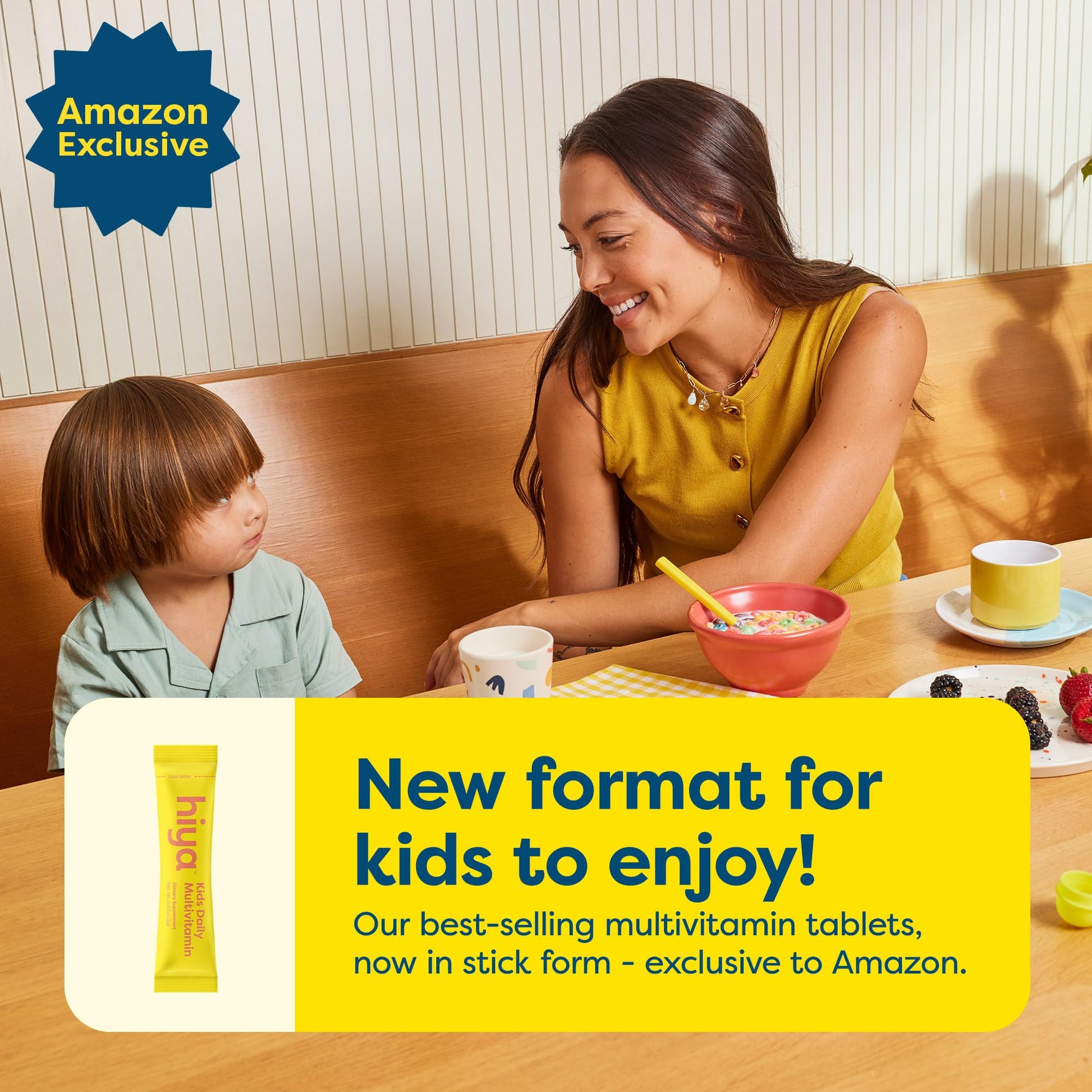 Hiya Kids Multivitamin – 15+ Essential Vitamins & Minerals with Fruits & Veggies for Ages 2+, Supports Growth, Development & Immune HIYA buy supplements canada