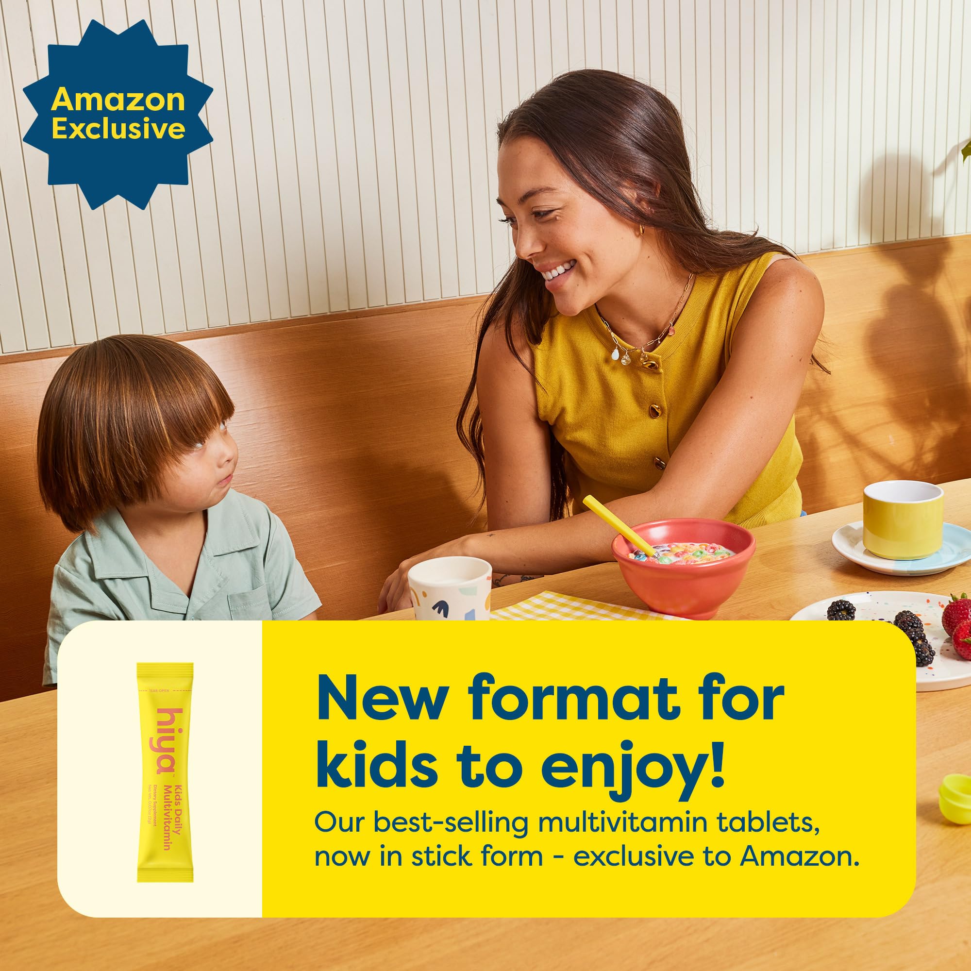 Hiya Kids Multivitamin – 15+ Essential Vitamins & Minerals with Fruits & Veggies for Ages 2+, Supports Growth, Development & Immune HIYA buy supplements canada