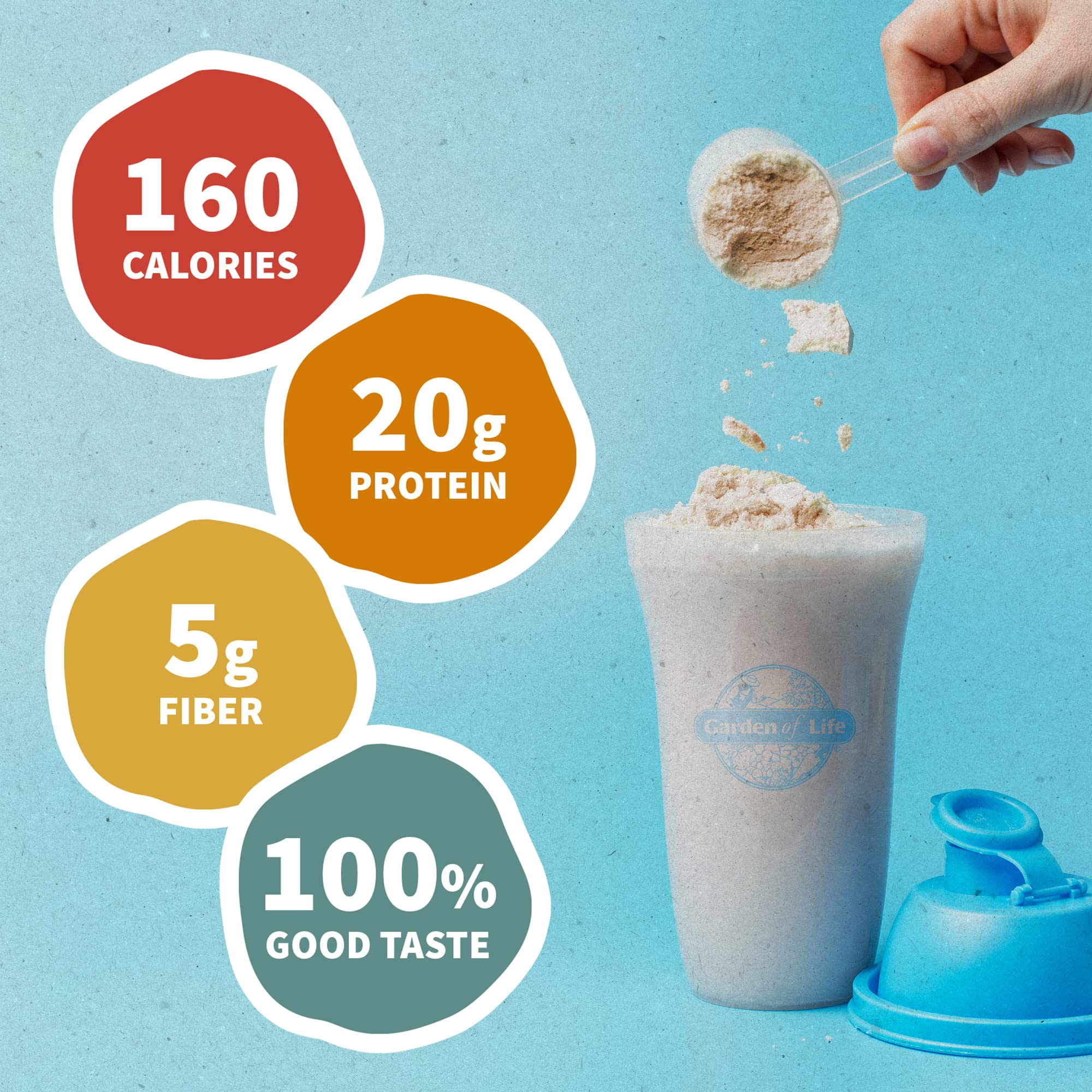 Garden of Life Creamy Vanilla Cookie Protein Powder + Oatmilk 20g Organic Vegan Plant Garden of Life buy supplements canada