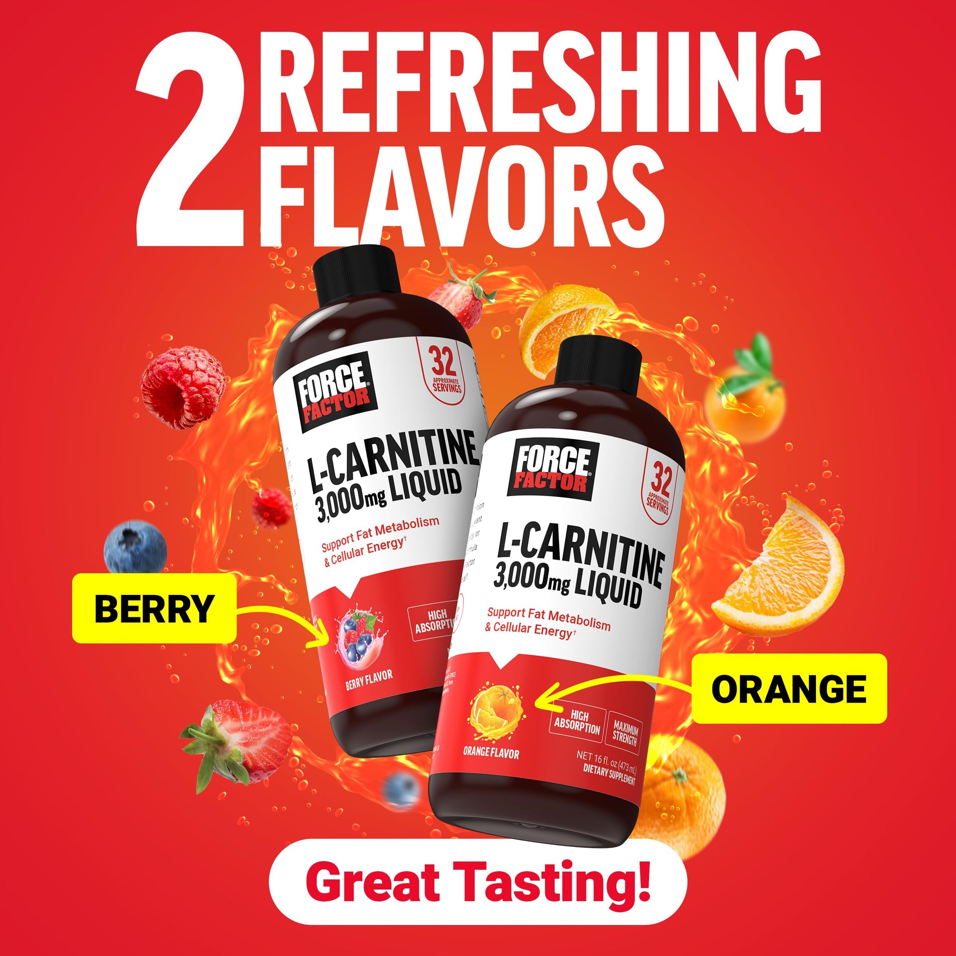 Force Factor L-Carnitine Liquid 3000mg, Maximum Strength Supplement to Support Fat Metabolism, Cellular Energy & Muscle Recovery, High Absorbing Force Factor buy supplements canada