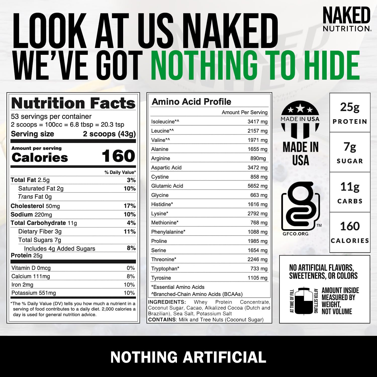 NAKED Whey Double Chocolate Grass Fed Whey Protein Powder, No GMO, No Soy NAKED buy supplements canada