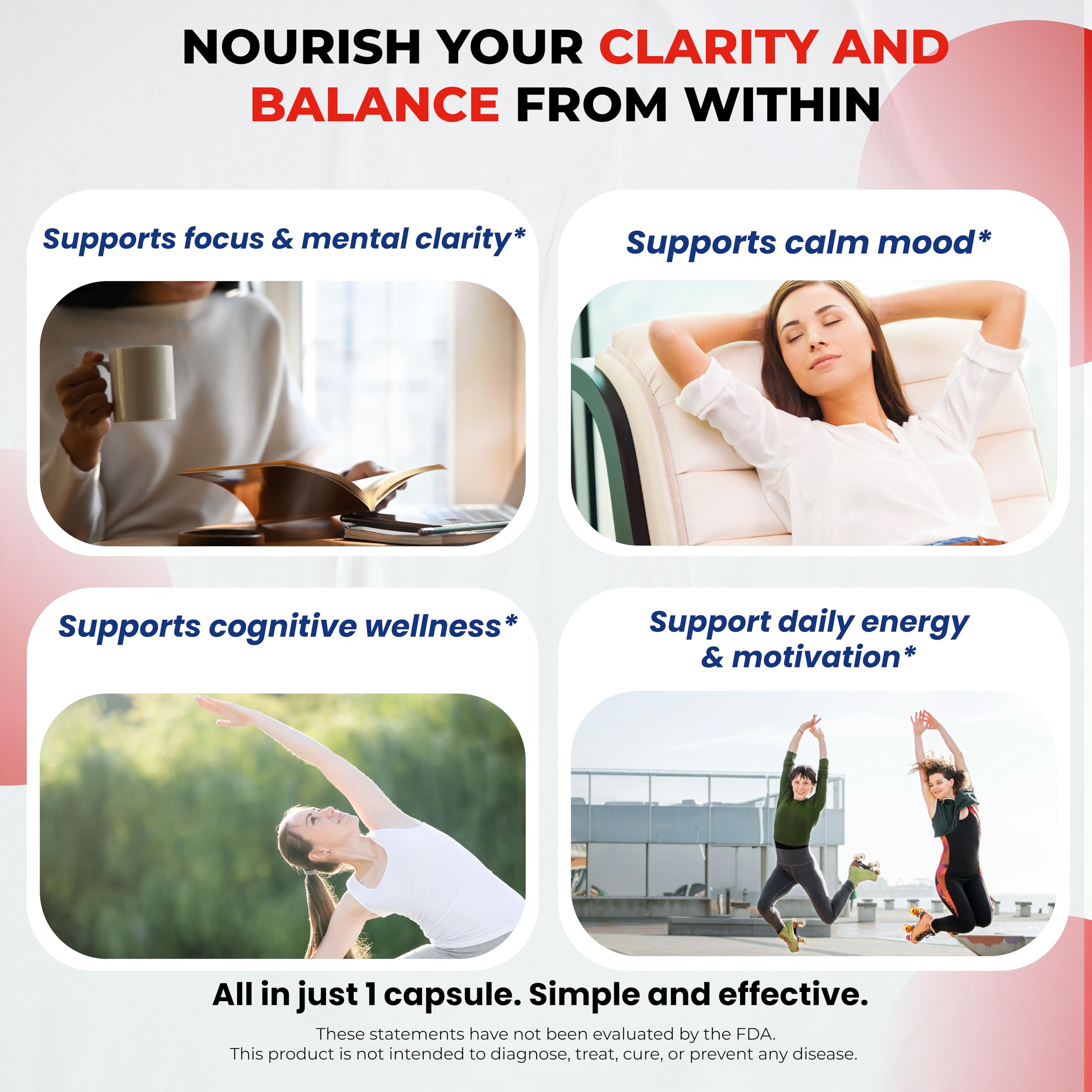 Dopamine Focus Supplement Ashwagandha 5-HTP Rhodiola Rosea St. John's Wort - Increase Memory Clarity Focus Restore Relax with VIT B1, B6, B12, L-Theanine ULTRA HERBS buy supplements canada