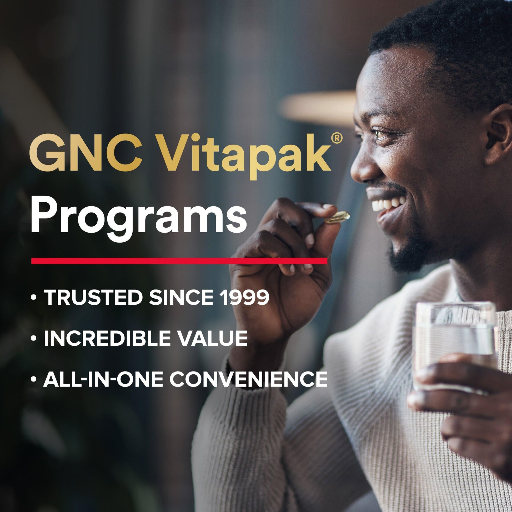 GNC Men's 30+ Vitapak Program | 5-in-1 Daily Multivitamins and Minerals | Supports Healthy Bones and Stress Relief | 30 Servings GNC buy supplements canada