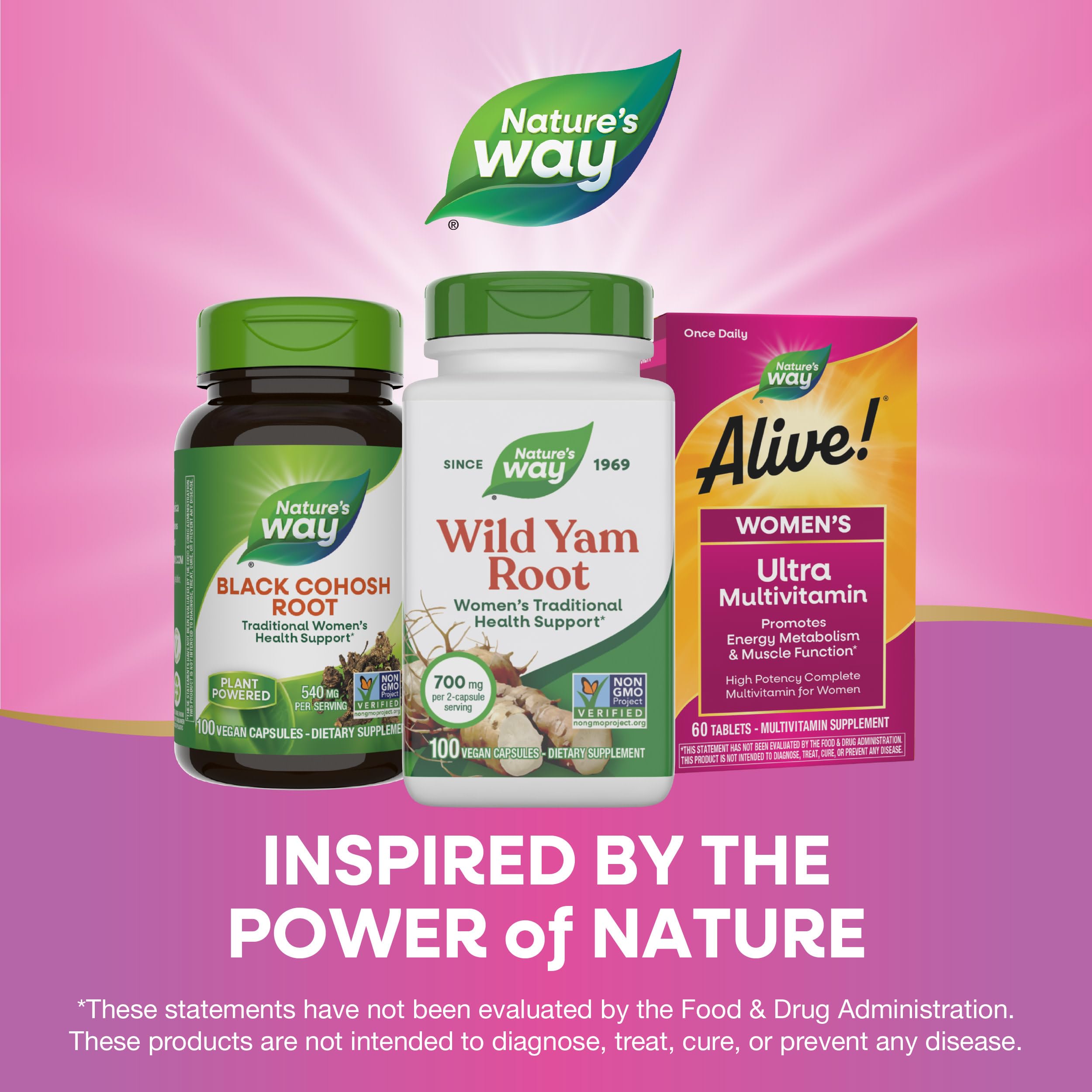 Nature's Way Wild Yam Root Capsules, Women's Traditional Health Support*, 700 mg per 2-Capsule Serving, Non-GMO Project Verified, 100 Vegan Capsules (Packaging May Vary) Nature's Way buy supplements canada