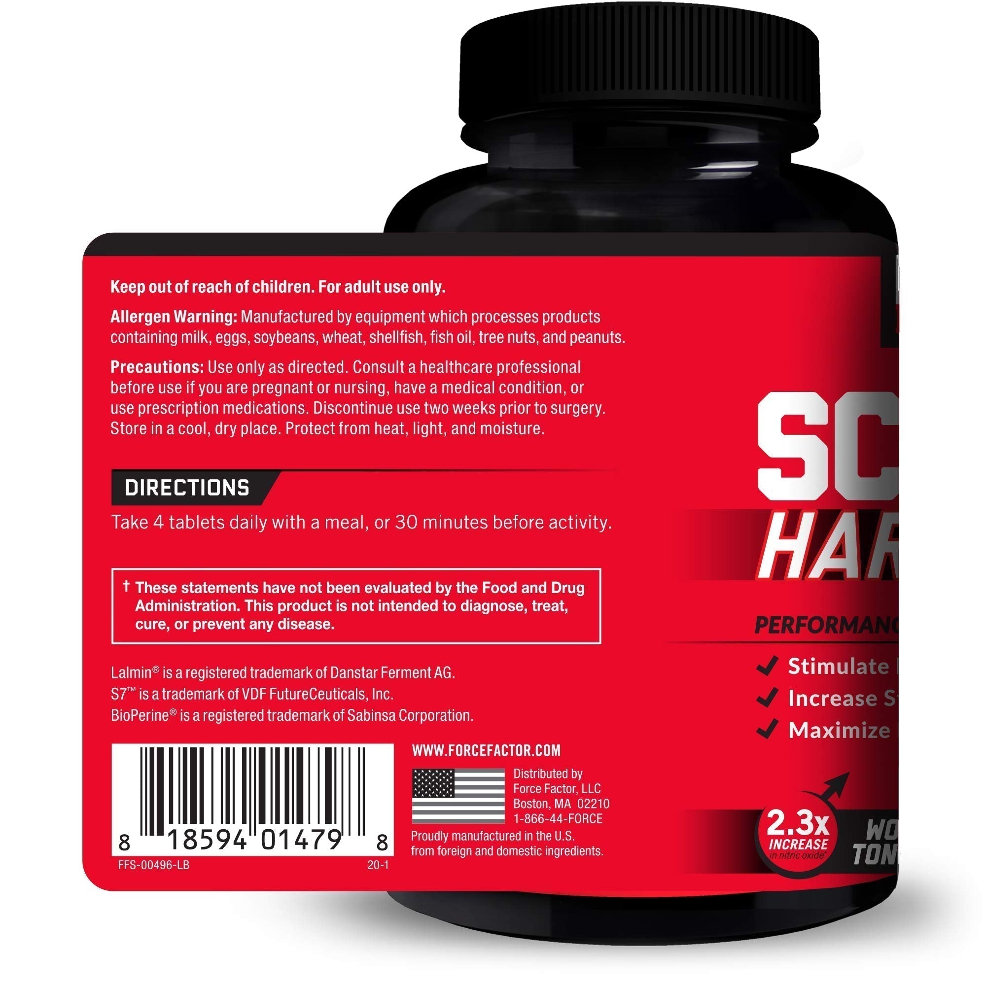 Force Factor Score! Hardcore Nitric Oxide Booster Supplement for Men with L-Citrulline Force Factor buy supplements canada