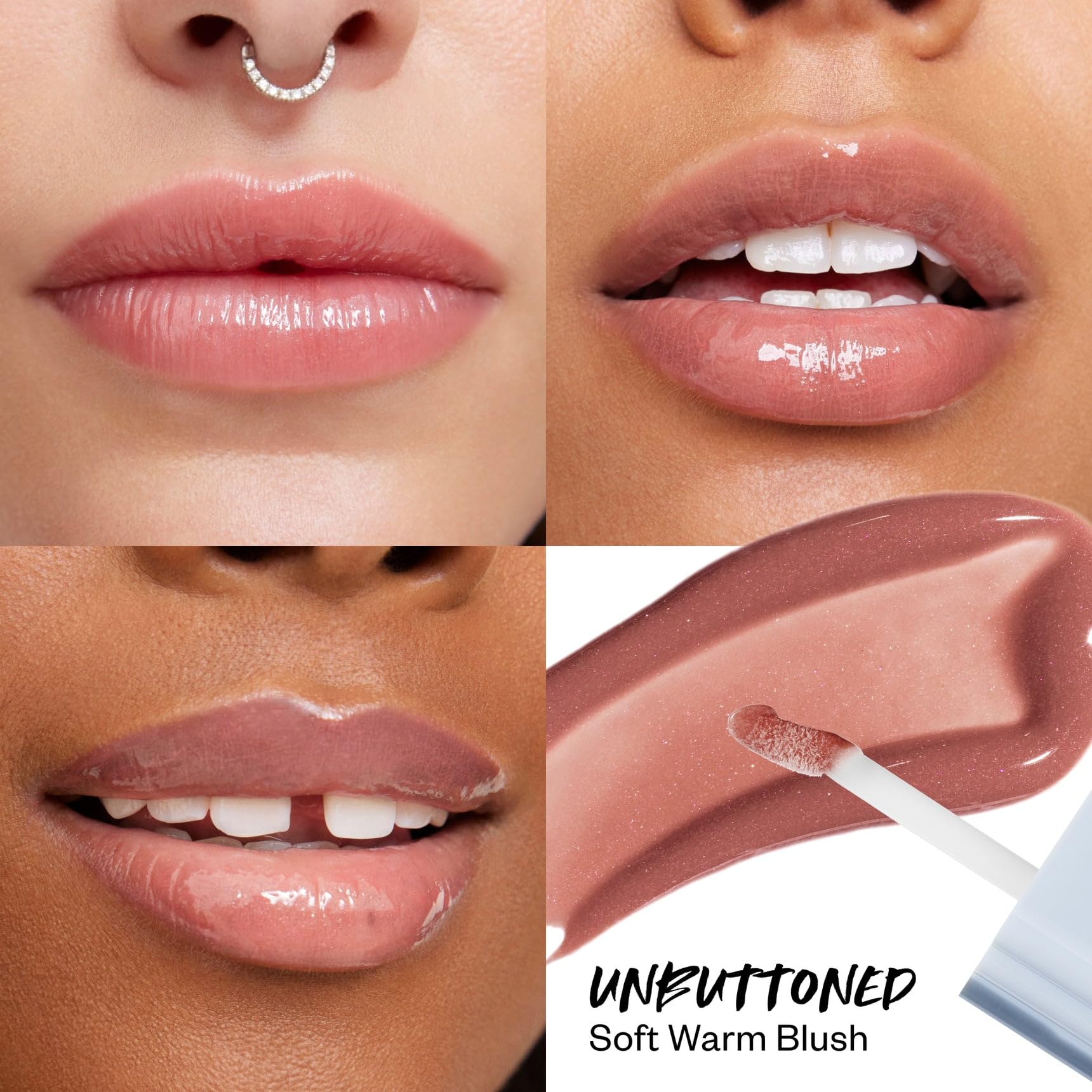 Kosas Wet Lip Oil Gloss - Hydrating Lip Plumping Treatment with Hyaluronic Acid & Peptides, Non-Sticky Finish (Unbuttoned) Kosas buy supplements canada