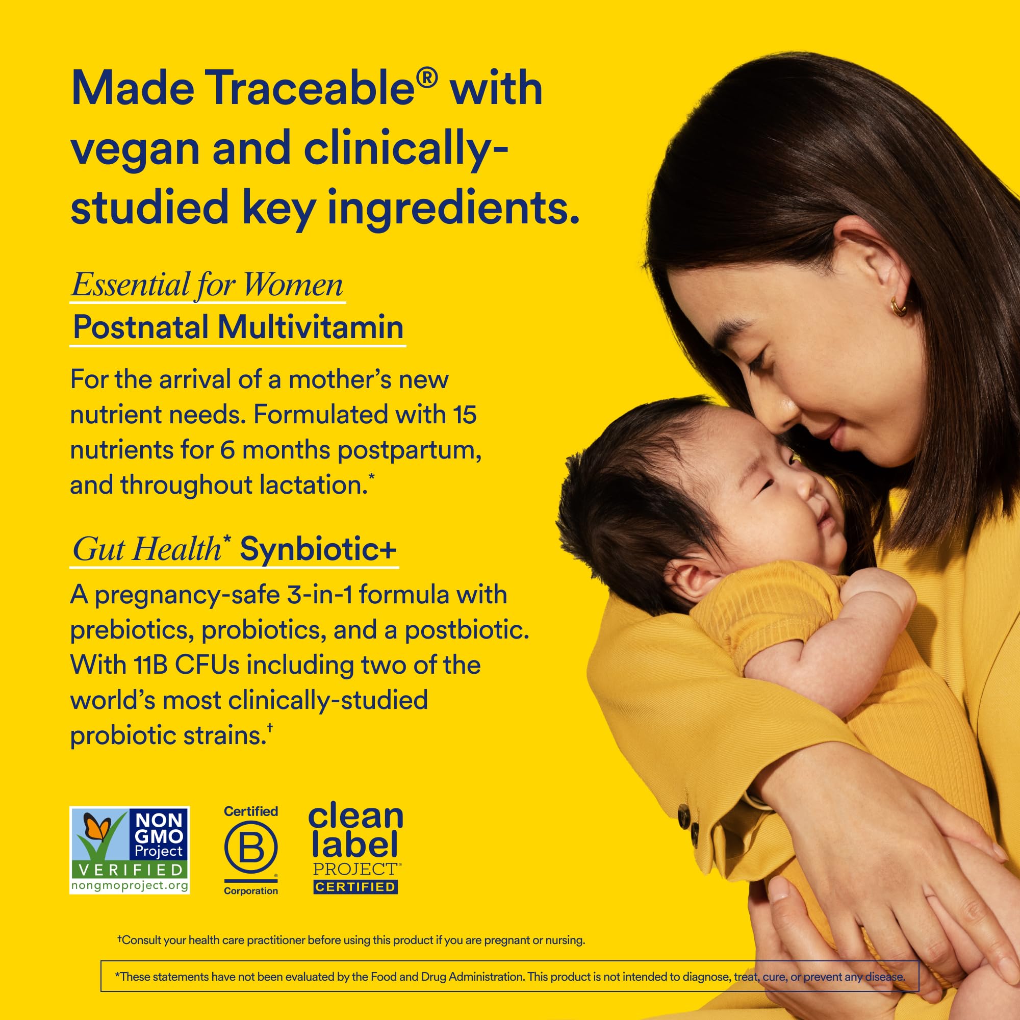 Ritual Postnatal Multivitamin and Gut Duo Supplements with Postnatal Vitamins and Synbiotic+: 3-in-1 Probiotic, Prebiotic, Postbiotic, Supports Lactation, and Gut Health, 30 Day Supply Ritual buy supplements canada