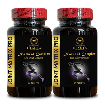 Joint Matrix PRO Natural Complex - Support Muscle Recovery, Full Joint Support, Flexibility Supplements, Natural Muscle Support - 2 Bottles 180 Tablets OLANTA TRADE SOLUTION buy supplements canada
