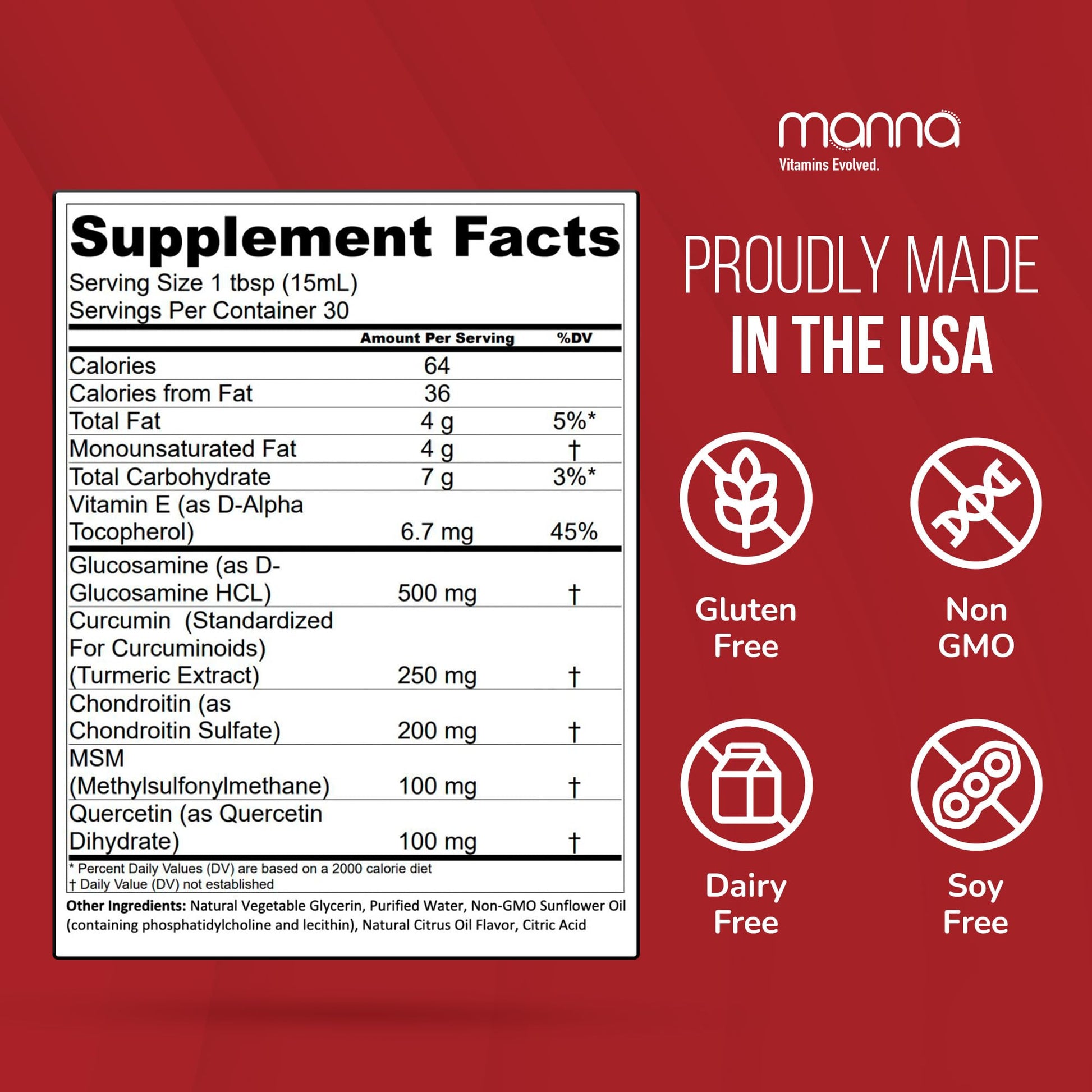 Manna Vitamins Evolved Liposomal Joint Relief Supplement for Women, Men Includes Curcumin, Glucosamine, Chondroitin, Quercetin for Joint Health, Swelling, Aches, Increase Range of Motion, Mobility Manna Vitamins Evolved buy supplements canada