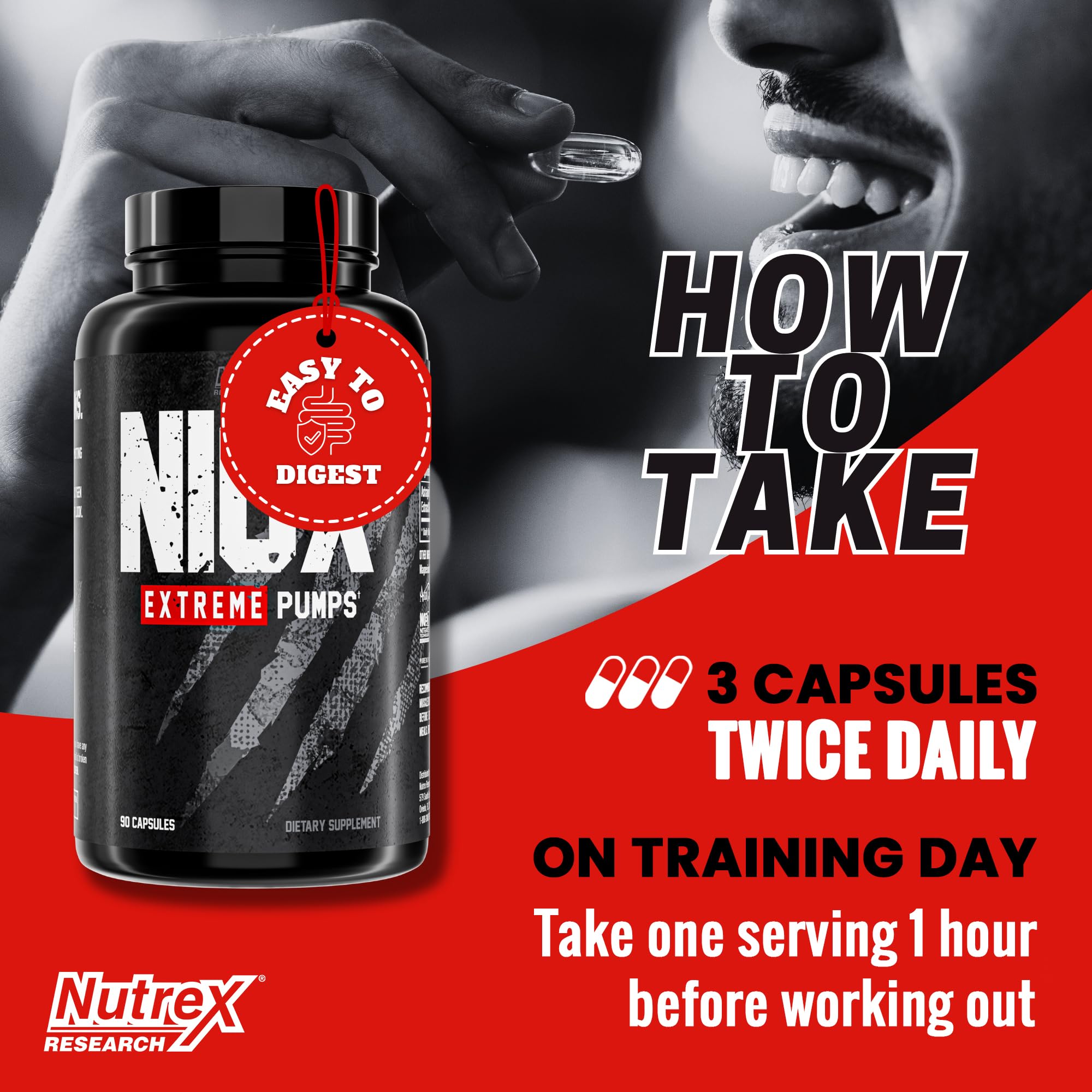 Nutrex Research NIOX Extreme Pumps - 180-Count Pre-Workout Pump Supplement Nutrex Research buy supplements canada