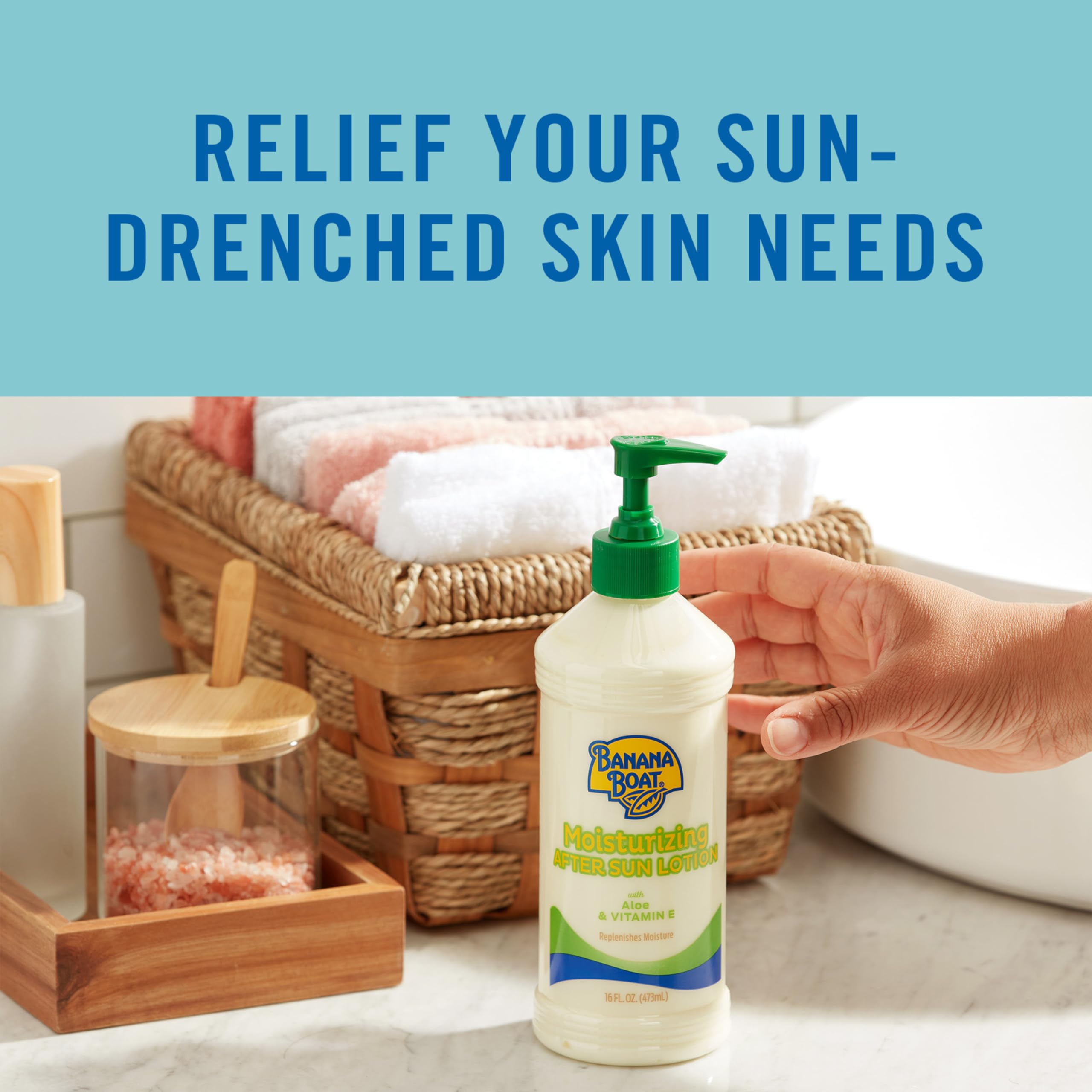 Banana Boat Moisturizing After Sun Lotion with Aloe and Vitamin E, 16Fl Oz, After Sun Care, Banana Boat After Sun Lotion, Sunburn Relief, 16Fl Oz Banana Boat buy supplements canada