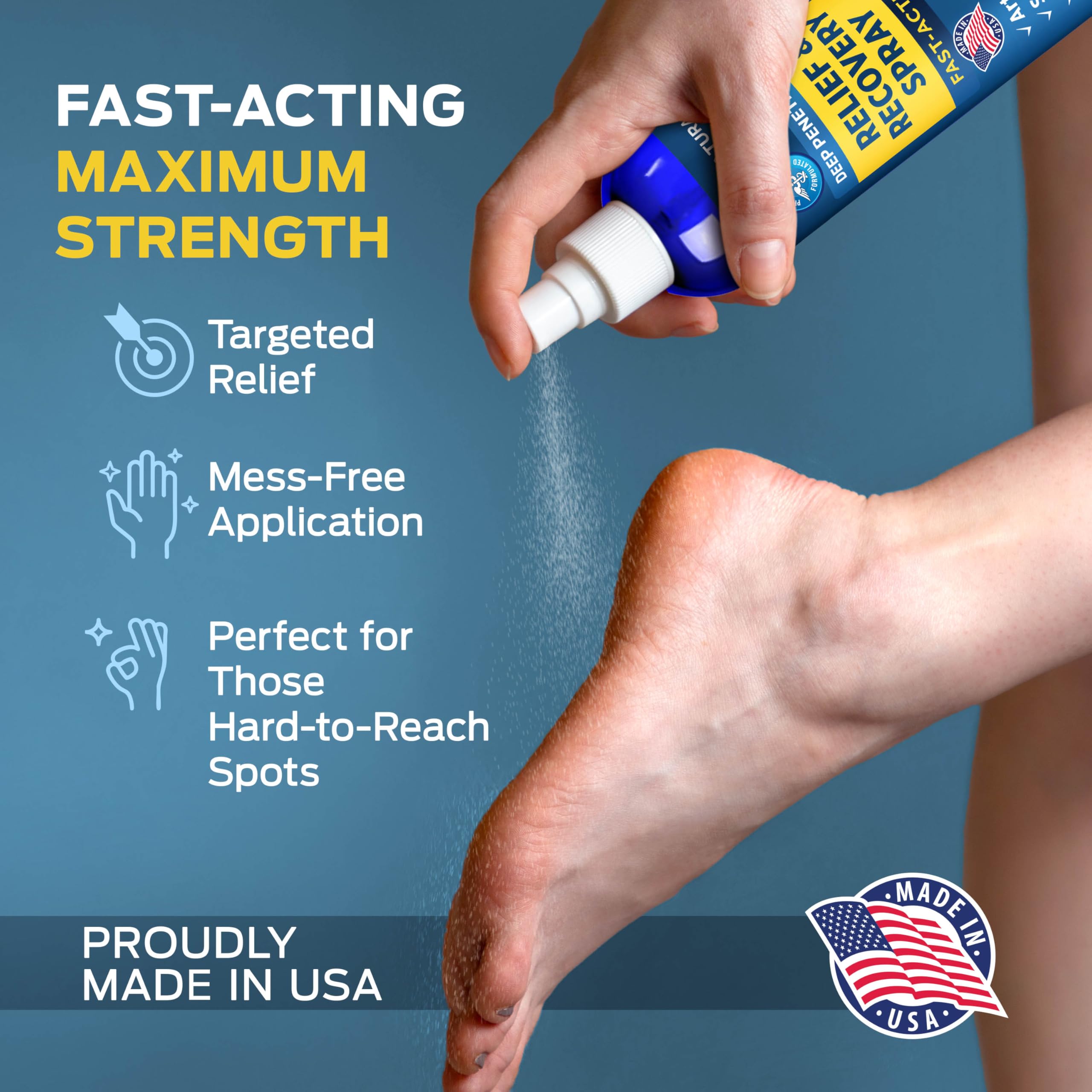 OWELL NATURALS Deep Penetrating Pain Relief Liquid Spray, Fast-Acting, Long Lasting, Natural Relief for Muscle Aches, Joint Pain, Stiffness, Quick Dry Formula, 3.5 oz Owell Naturals buy supplements canada
