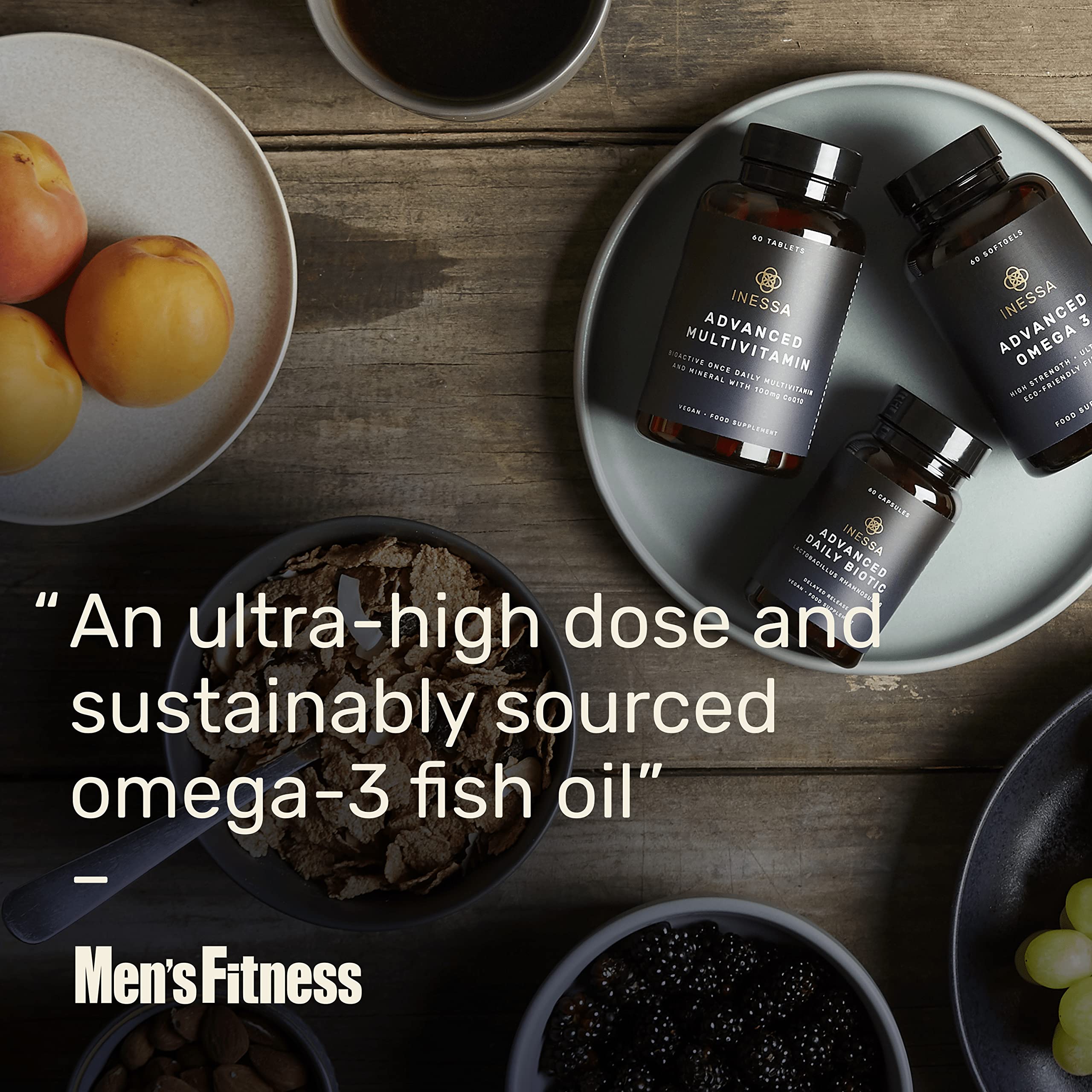Omega 3 Fish Oil 1200mg (480mg EPA/360mg DHA per capsule) High Strength, Ultra Pure Inessa buy supplements canada
