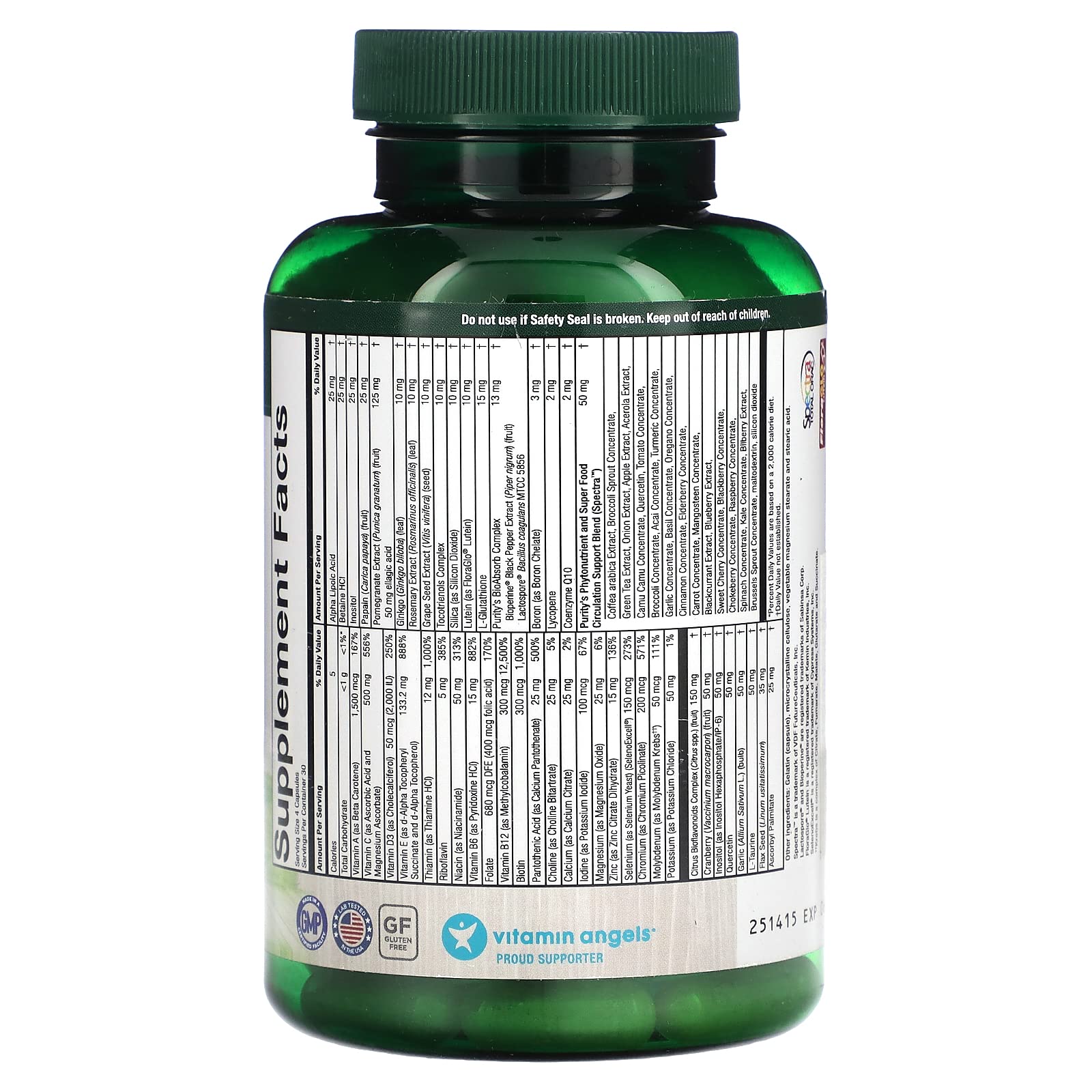 Purity Products Perfect Multi - Multivitamin Packed with Vitamins, Minerals and Phytonutrients - 60 Breakthrough Nutrients - Support for Healthy Immunity, Normal Energy Levels - 120 Capsules (1) Purity Products buy supplements canada