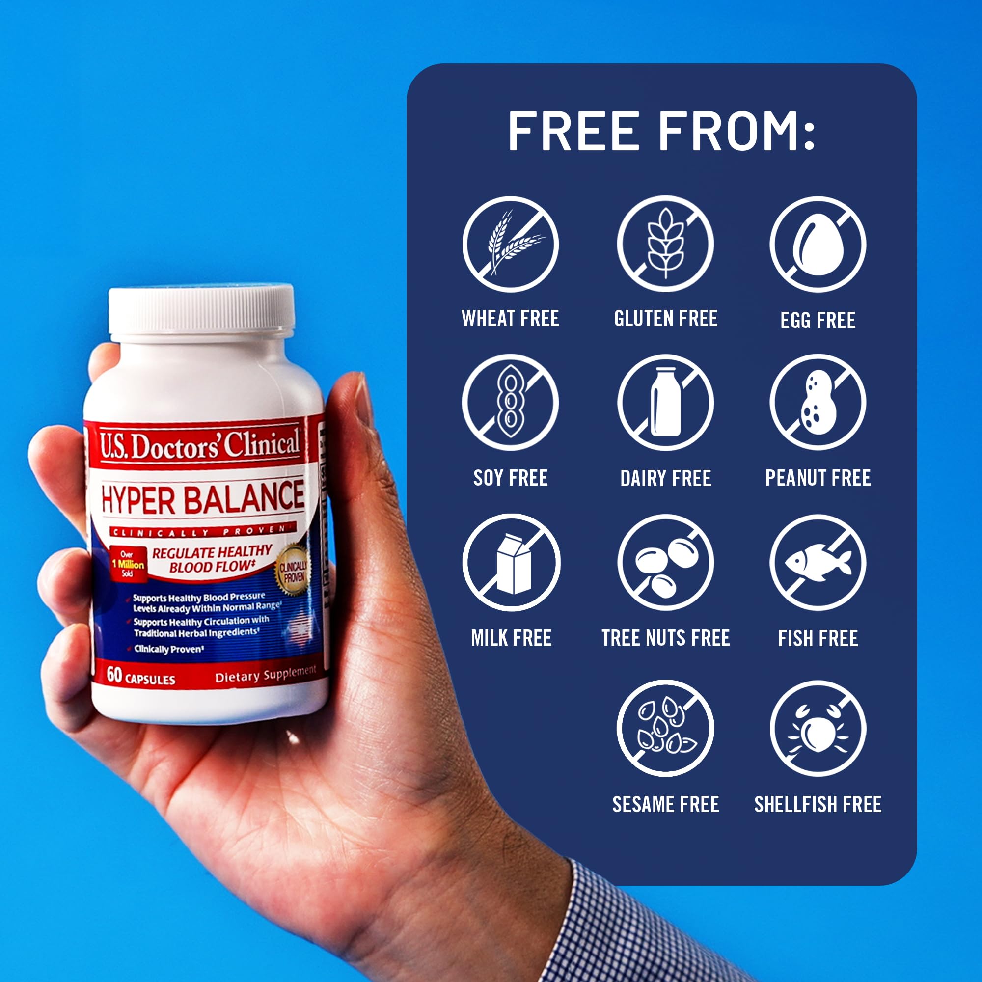 U.S. Doctors’ Clinical HyperBalance Herbal Support for Liver with Eucommia Bark, Senna, Wild Chrysanthemum to Promote Regulation (1 Month Supply – 60 Capsules) U.S.DOCTORS'CLINICAL buy supplements canada
