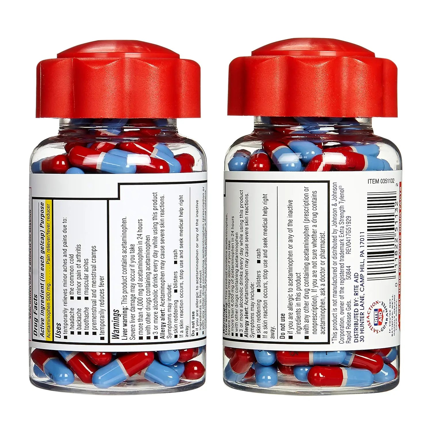 Rite Aid Extra Strength 500mg Acetaminophen Rapid Release Gelcaps - 150 Count | Joint, Muscle, Arthritis, Back Pain Relief Rite Aid buy supplements canada