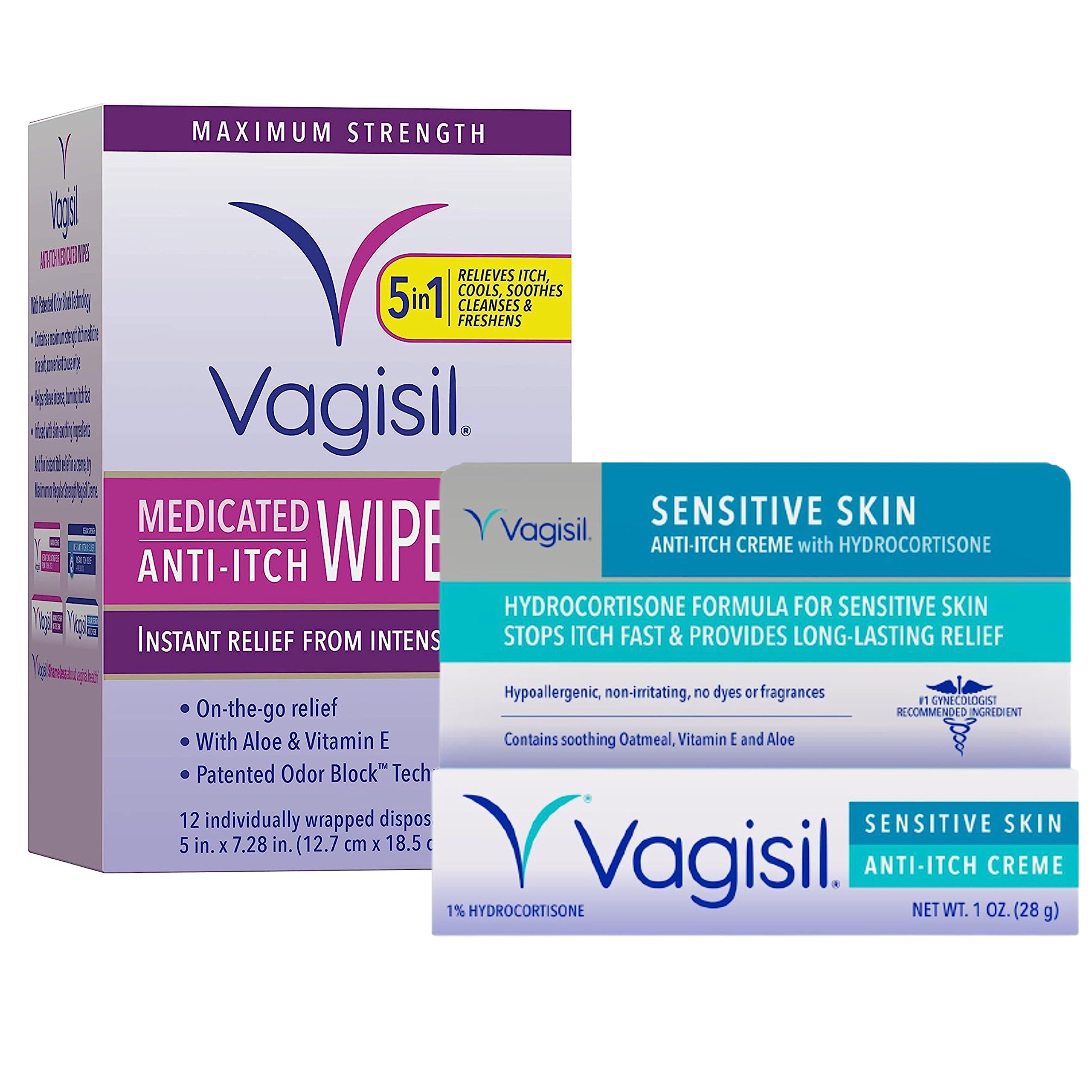 Vagisil Anti-Itch Feminine Hygiene Care Multipack for Women, 12 Medicated Intimate Wipes Vagisil buy supplements canada