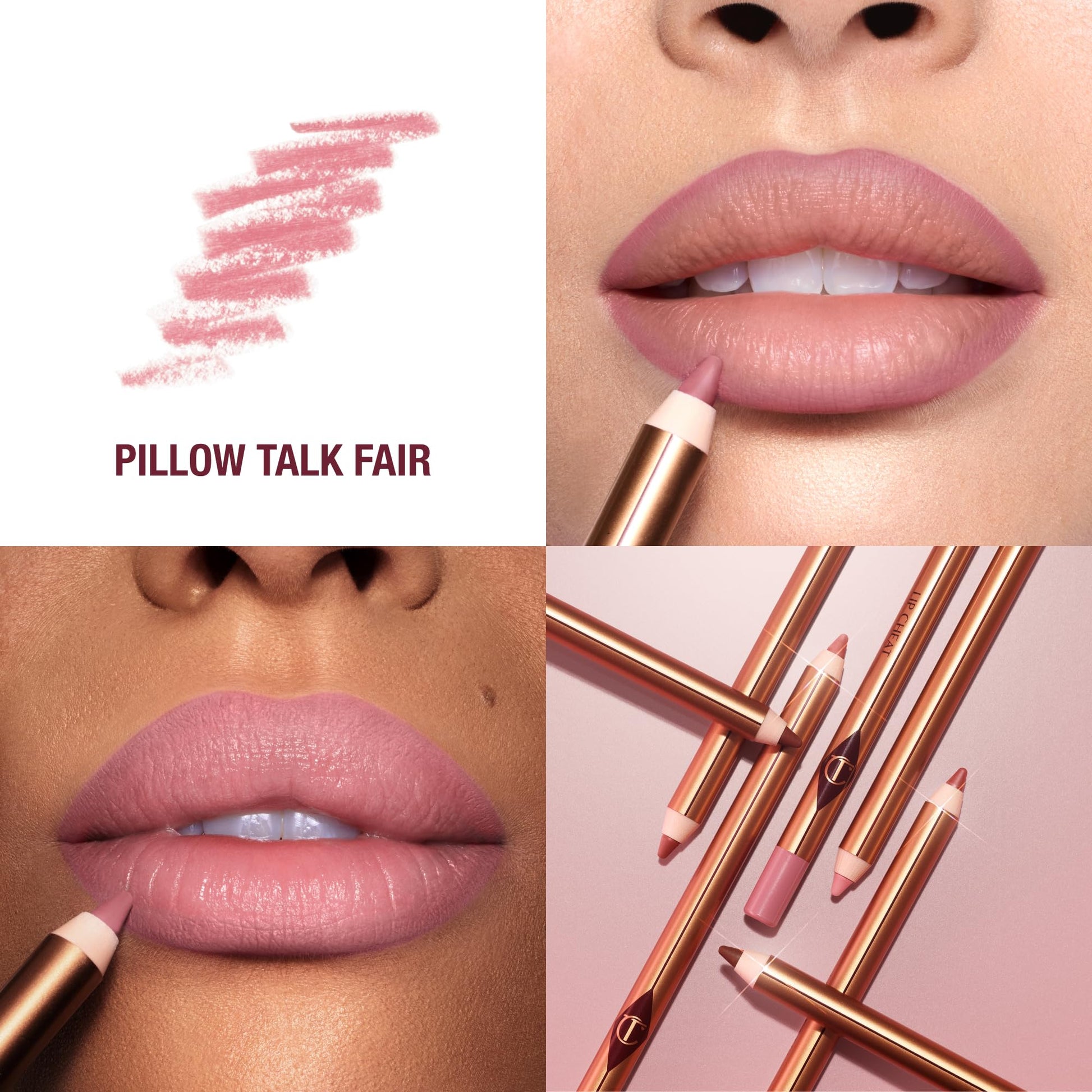 Charlotte Tilbury Lip Cheat Lip Liner Pencil - Gives Lips a Fuller-Looking, Defined Pout - Enriched with Jojoba Oil & Hyaluronic Acid - Waterproof, Smudge-Proof & Transfer-Proof - Pillow Talk Fair Charlotte Tilbury buy supplements canada