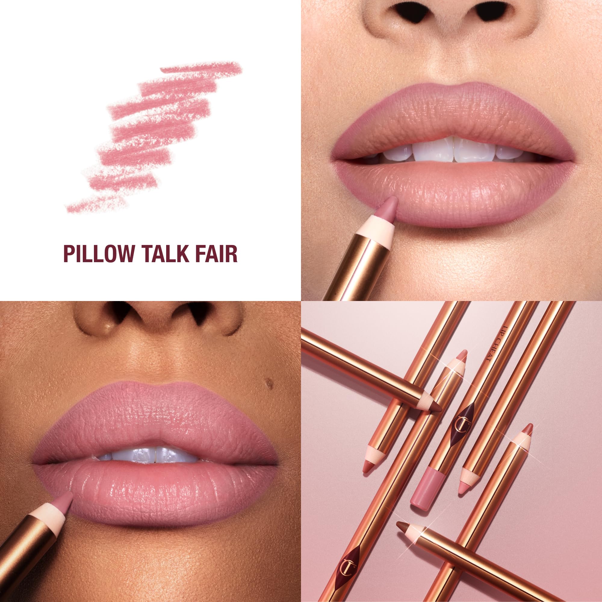 Charlotte Tilbury Lip Cheat Lip Liner Pencil - Gives Lips a Fuller-Looking, Defined Pout - Enriched with Jojoba Oil & Hyaluronic Acid - Waterproof, Smudge-Proof & Transfer-Proof - Pillow Talk Fair Charlotte Tilbury buy supplements canada