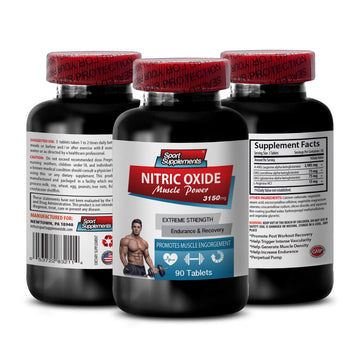 Nitric Oxide boosters with arginine - Nitric Oxide Muscle Power 3150mg - Improves Circulation Sport Supplements buy supplements canada