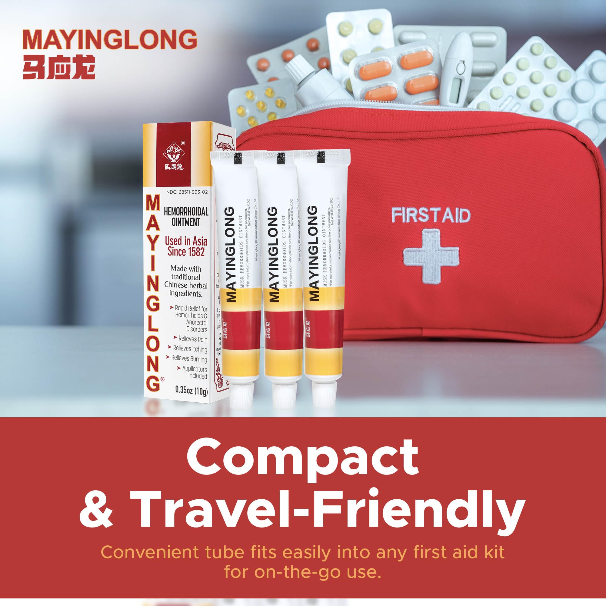 Mayinglong Musk Hemorrhoidal Ointment, Helps Relieve Itching, Burning, or Discomfort Fast (3 Pack) Mayinglong buy supplements canada