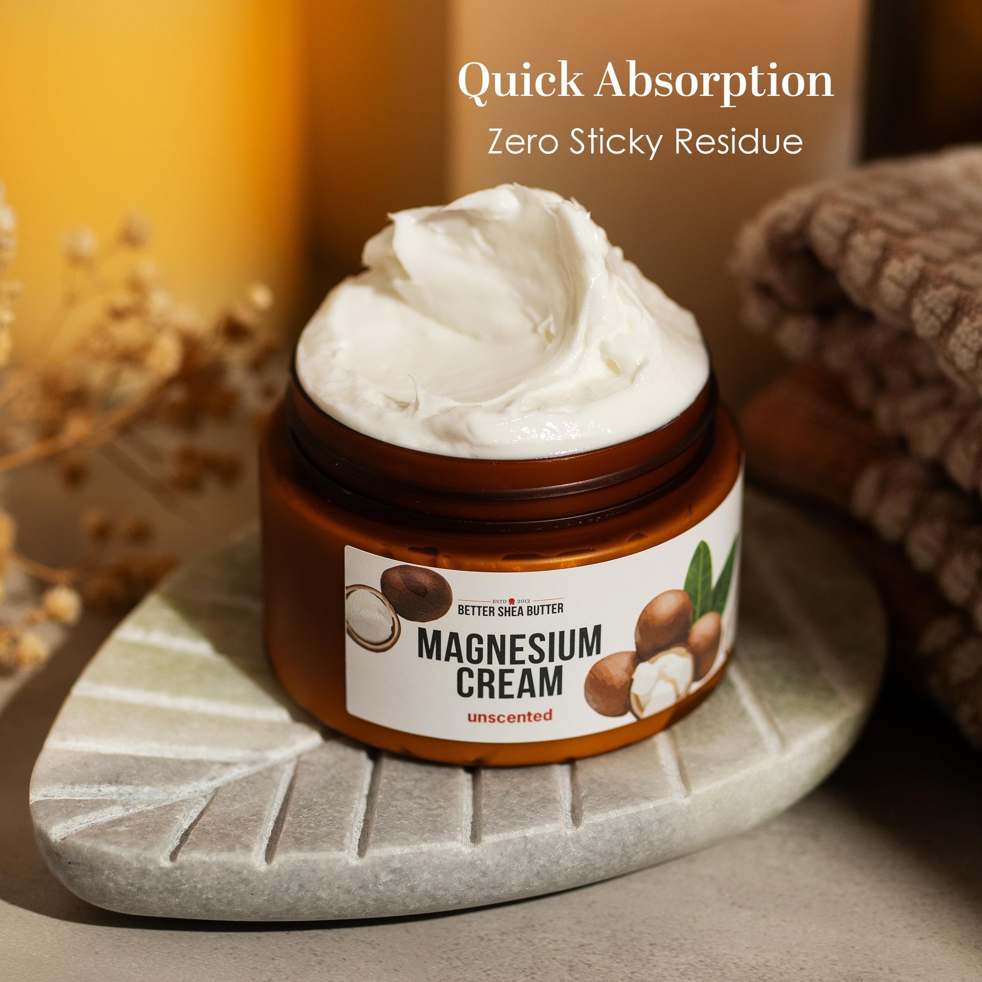 Better Shea Butter Magnesium Cream for Leg Cramps | Relieves Muscle Tension | Night Lotion Safe for Pregnancy, Kids and Babies | Organic and Natural Ingredients | Vegan, Made in USA | (Unscented) Better Shea Butter buy supplements canada