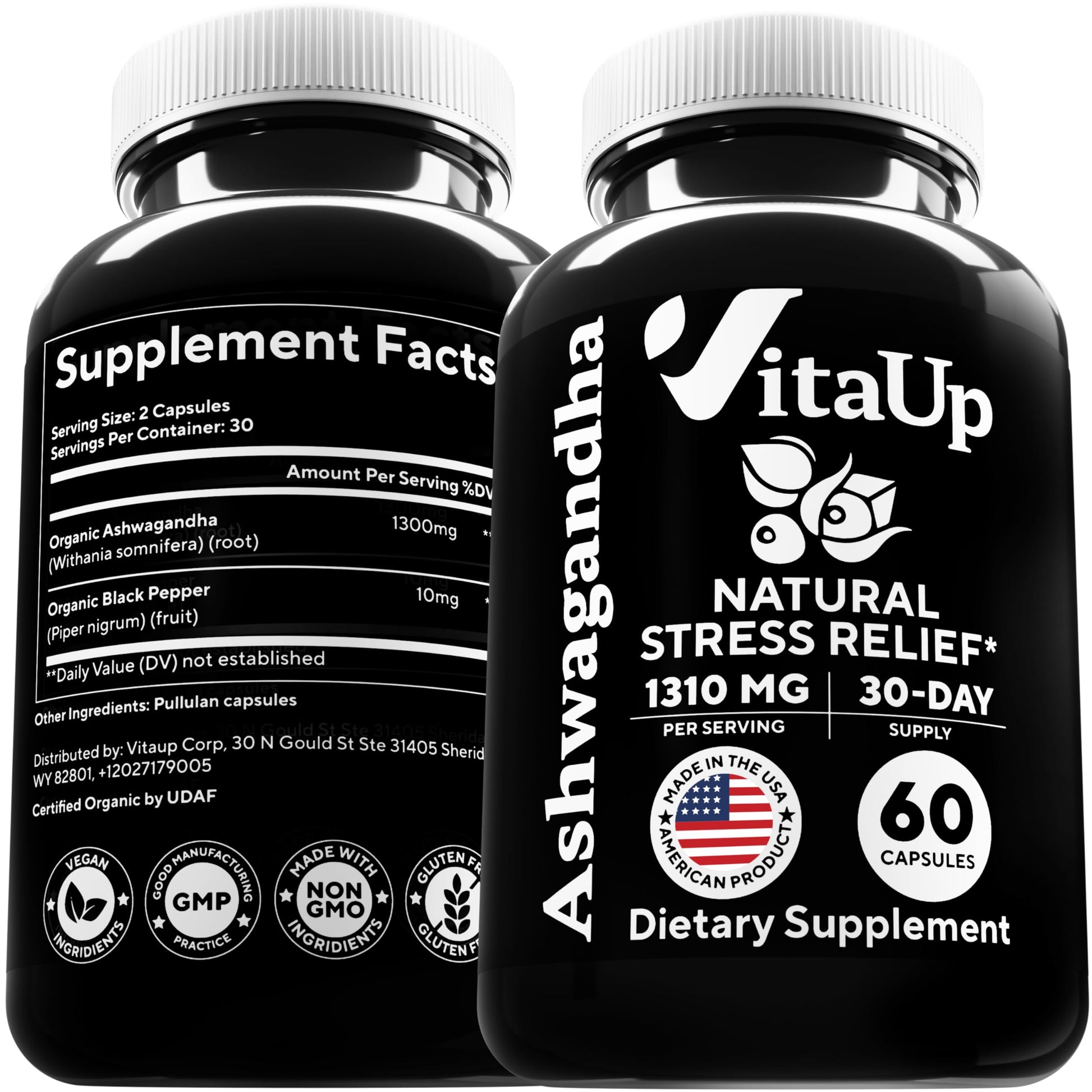 VitaUp Organic Ashwagandha Capsules 1310 mg - USA Made Ashwagandha Supplements VitaUp buy supplements canada