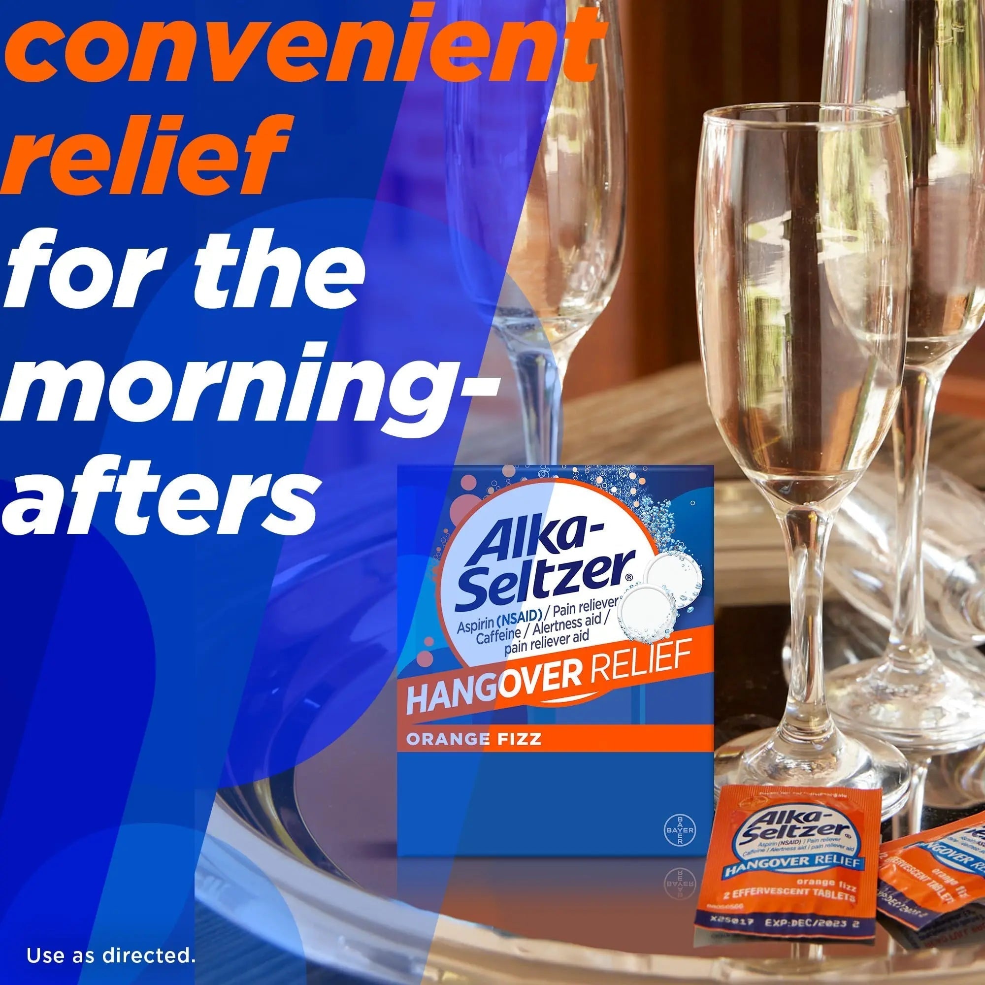 Alka-Seltzer Hangover Relief Tablets, Fast Relief Starts In About 15 Minutes for Headaches, Body Aches & Mental Fatigue, Bachelorette & Bachelor Party Packs 60 Count (3 Boxes, 20 Tablets Each) Alka-Seltzer buy supplements canada