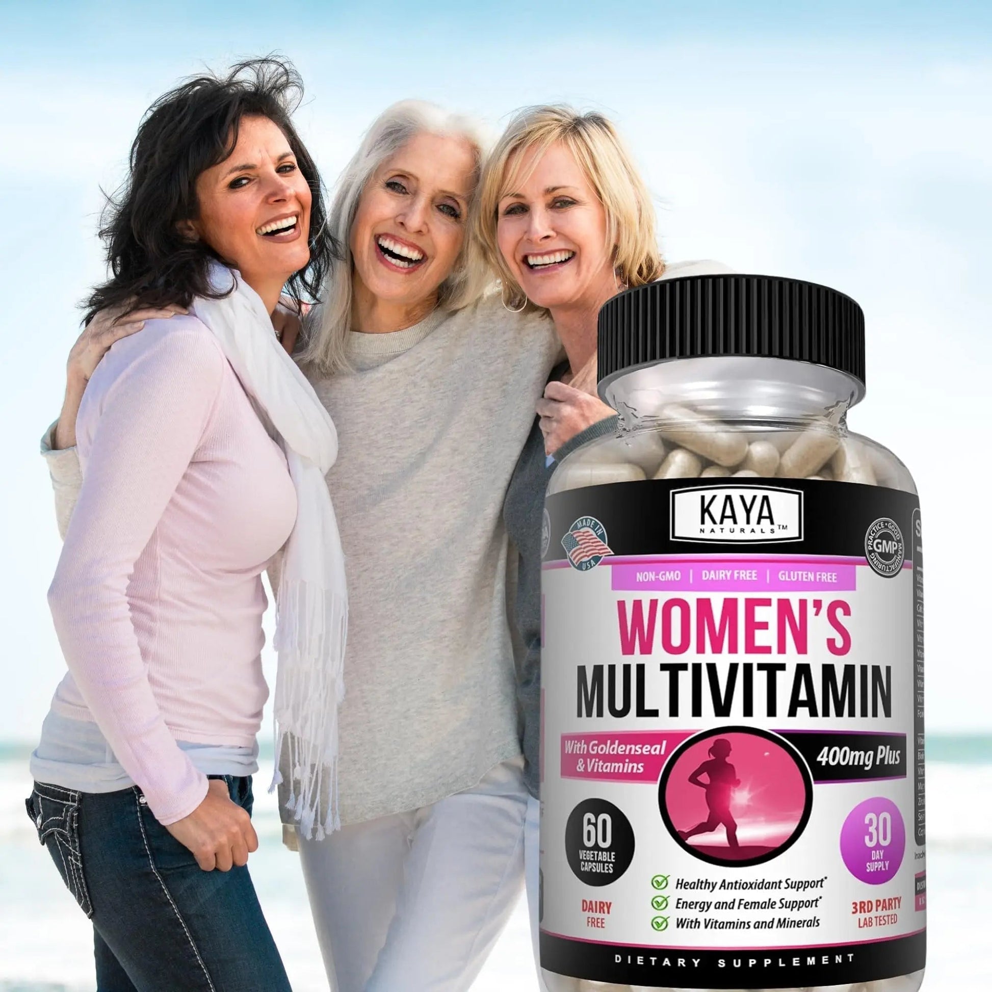 Kaya Naturals Women's Multivitamin, Overall Healthy Antioxidant, and Immune Support, Vitamins A, D, C, E, Biotin Kaya Naturals buy supplements canada