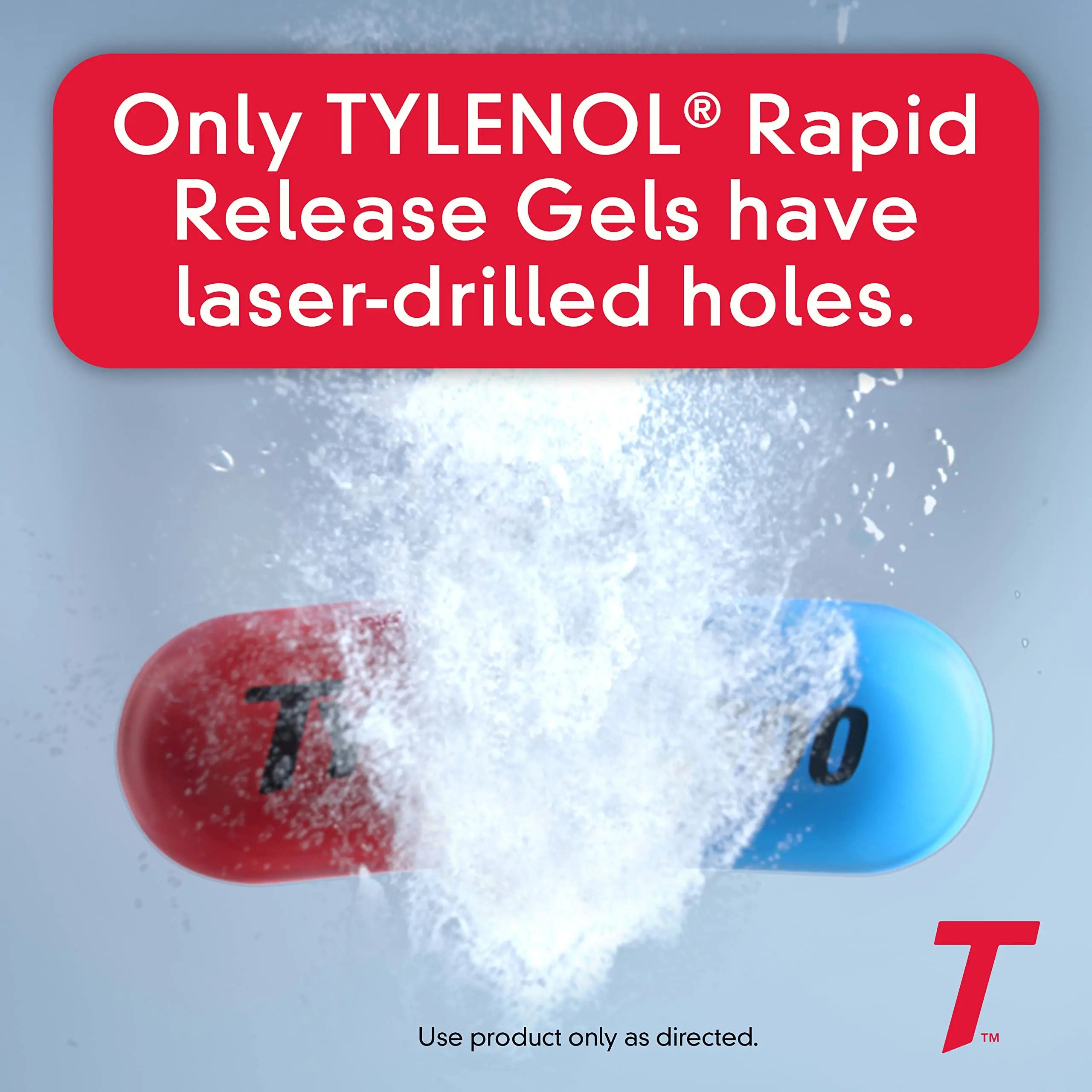 Tylenol Extra Strength Acetaminophen Rapid Release Gels, Fast, Strong Pain Relief, Fever Reducer, 500 mg Gelcaps with Laser‑Drilled Holes for Fast Release, OTC Medicine, 100 Count Tylenol buy supplements canada